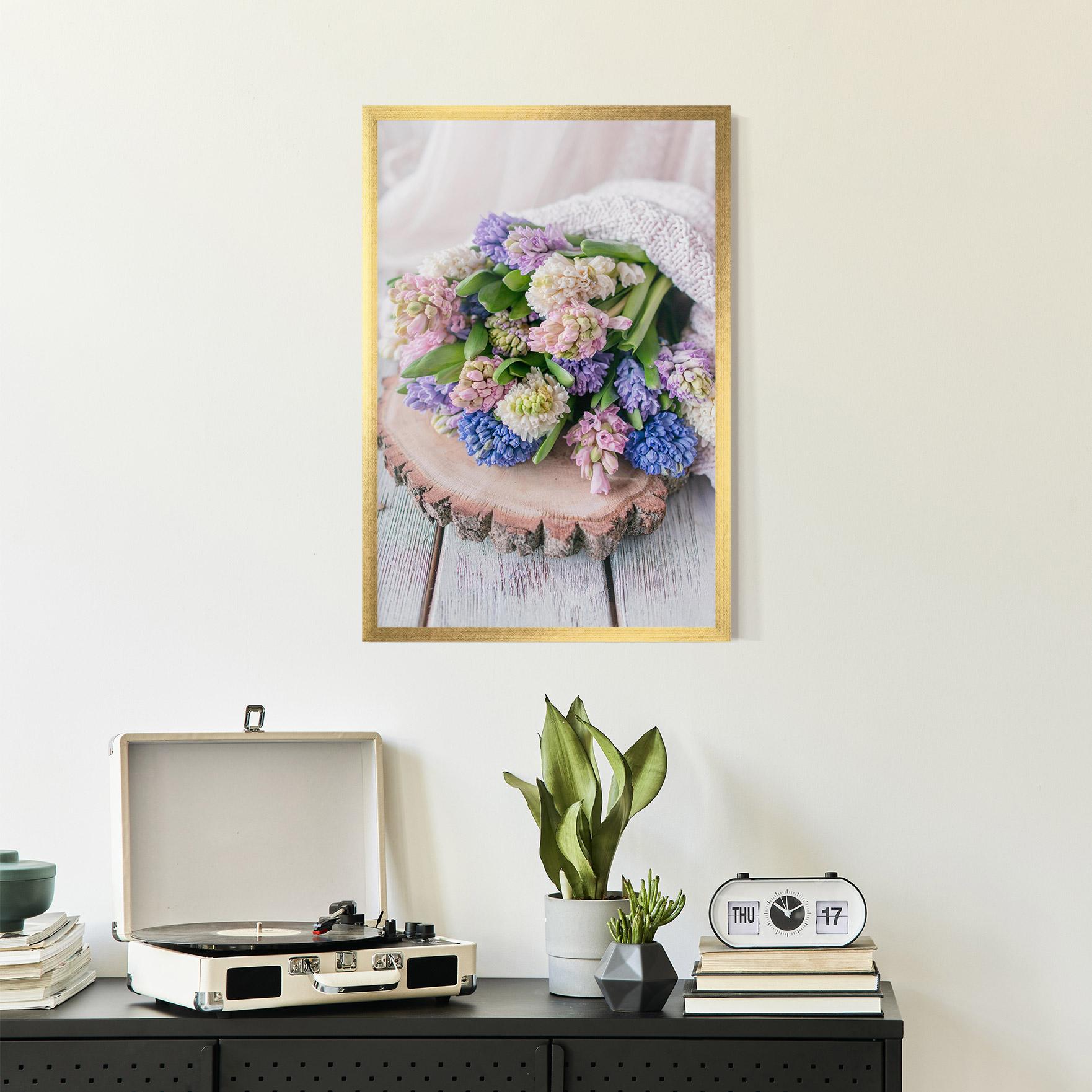 Poster Înrămat Purple Mix Bouquet mockup 2