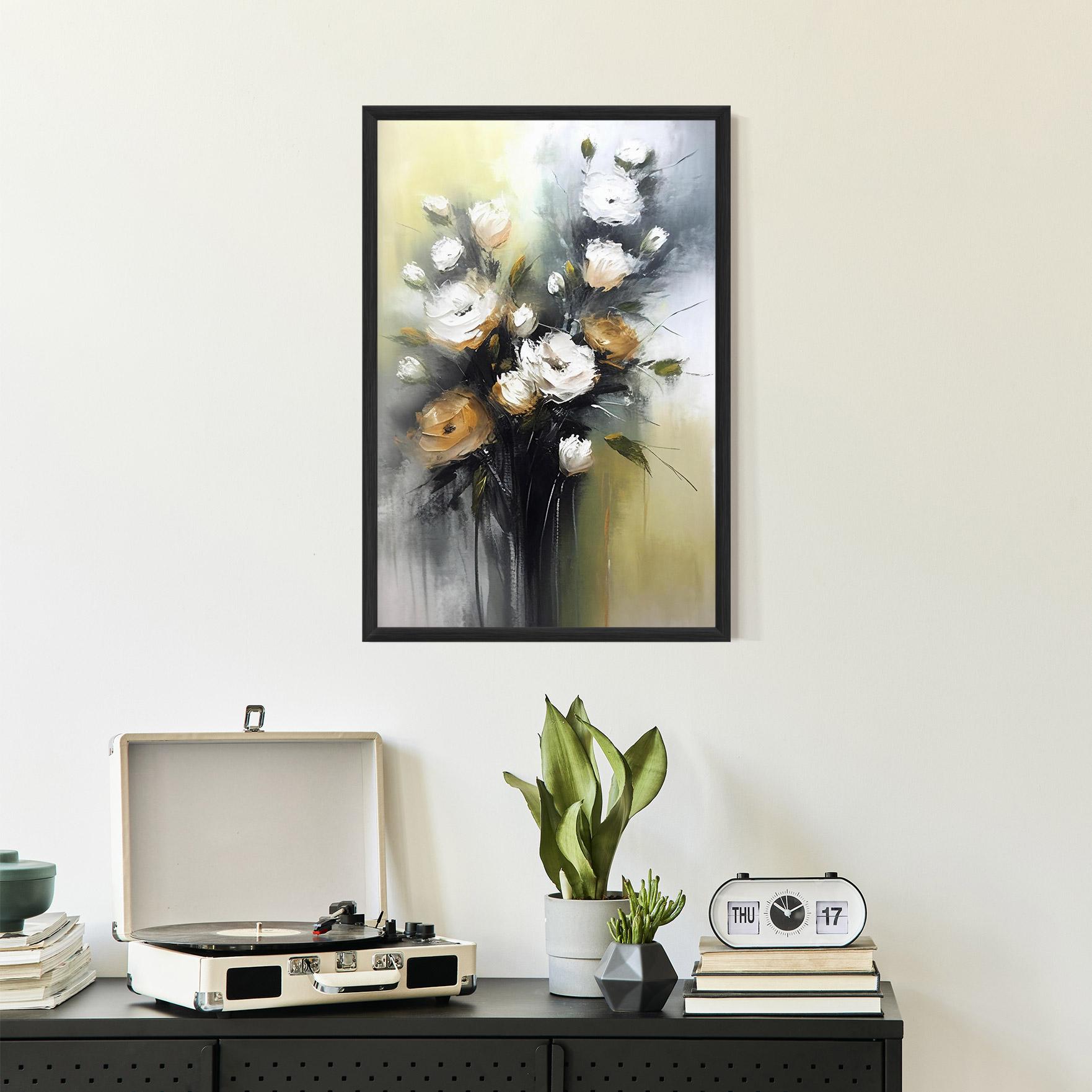 Poster Înrămat Bouquet Painting mockup 2