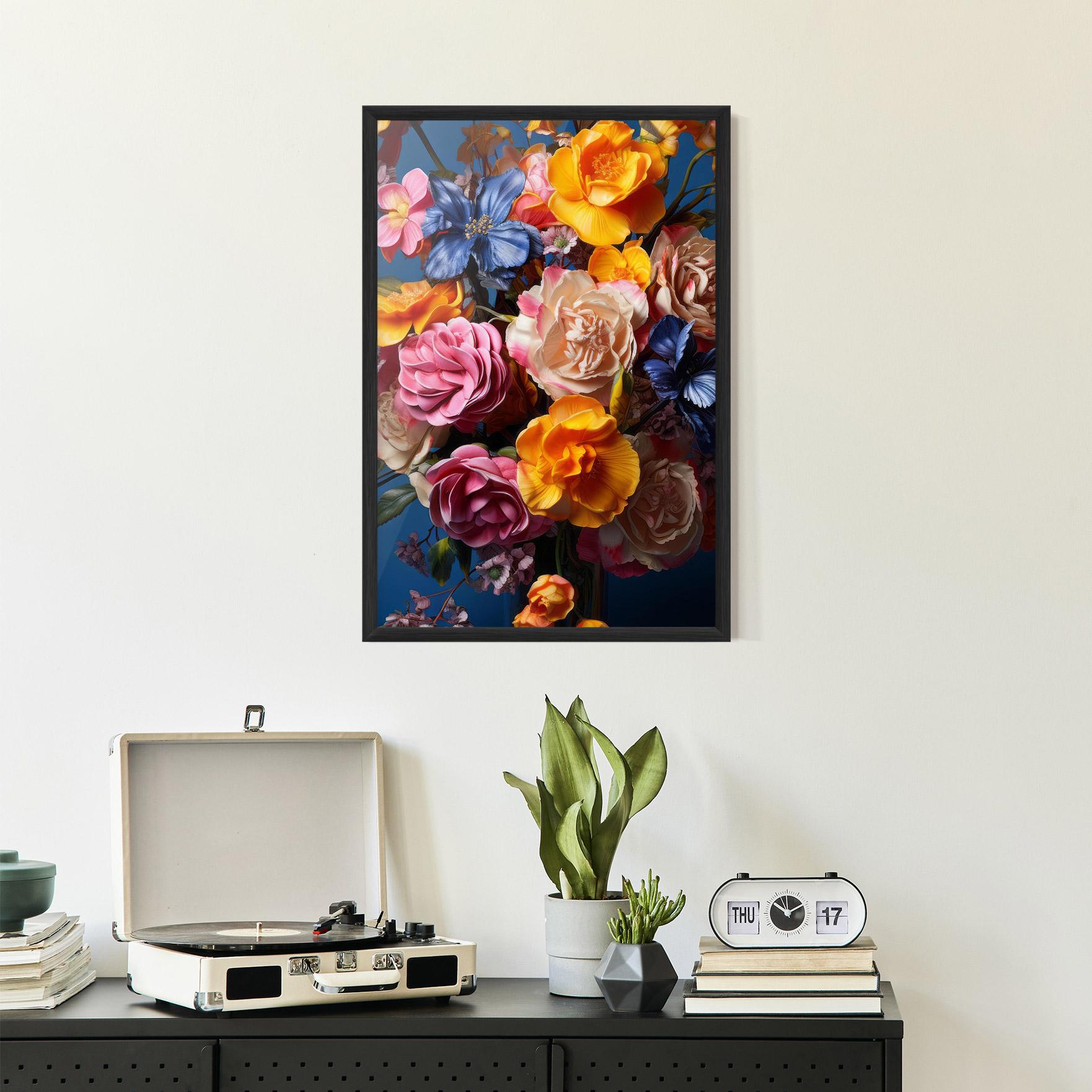 Poster Înrămat Colorful Flower Bouquet mockup 2