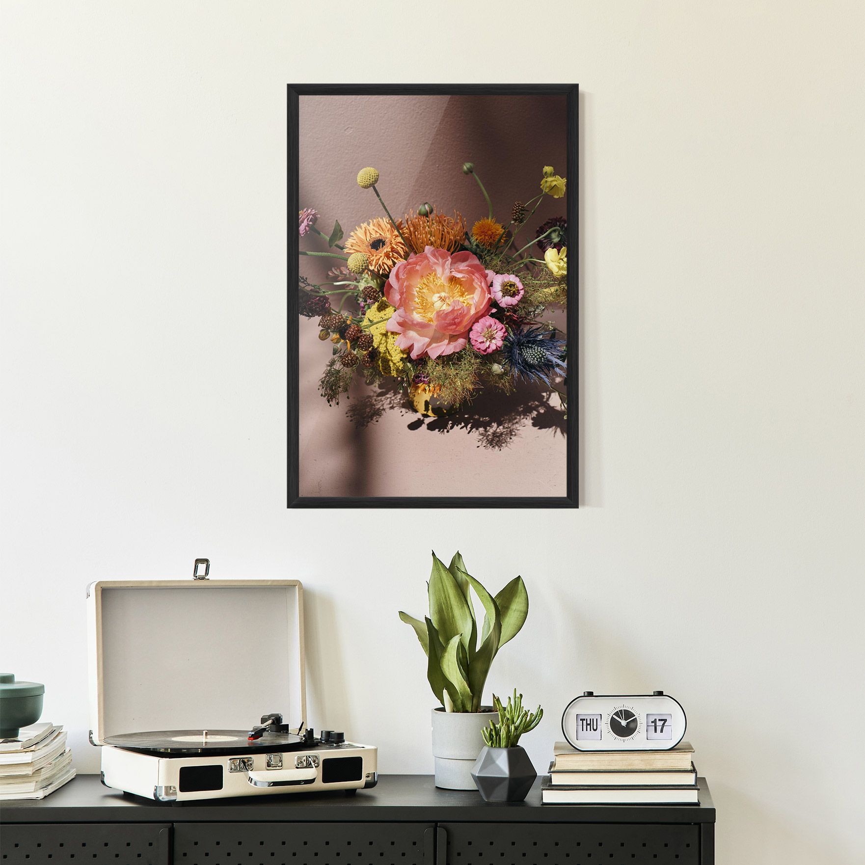 Pastel Orange Bouquet mockup 2