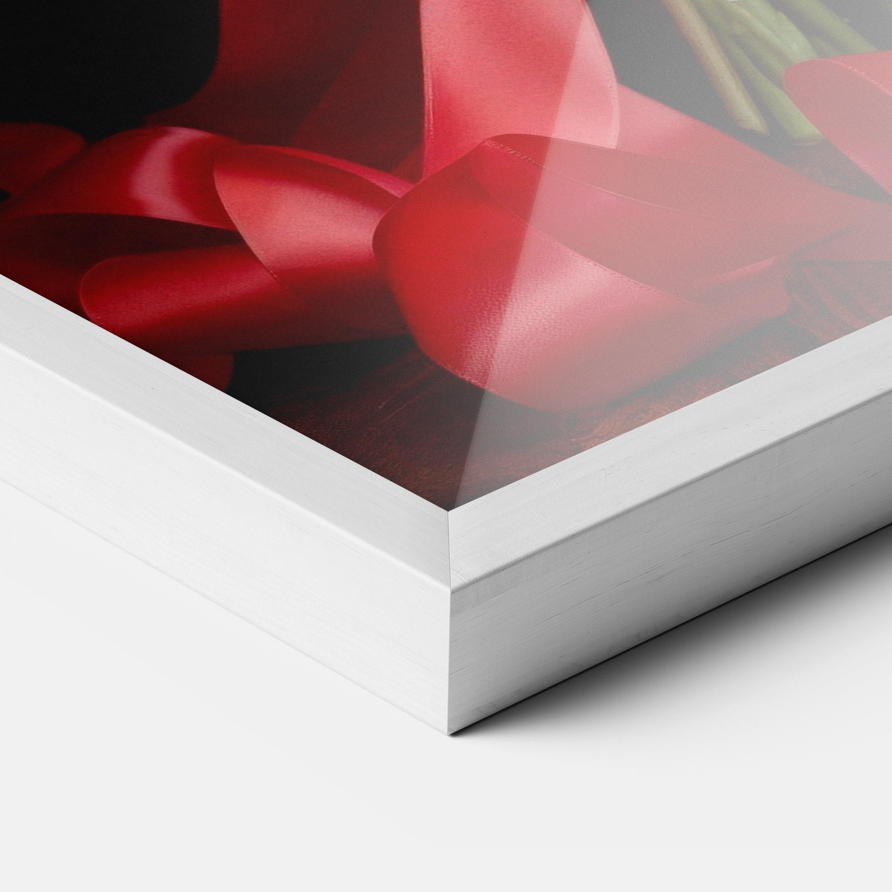 Poster Înrămat Beautiful Red Roses Bouquet mockup 3