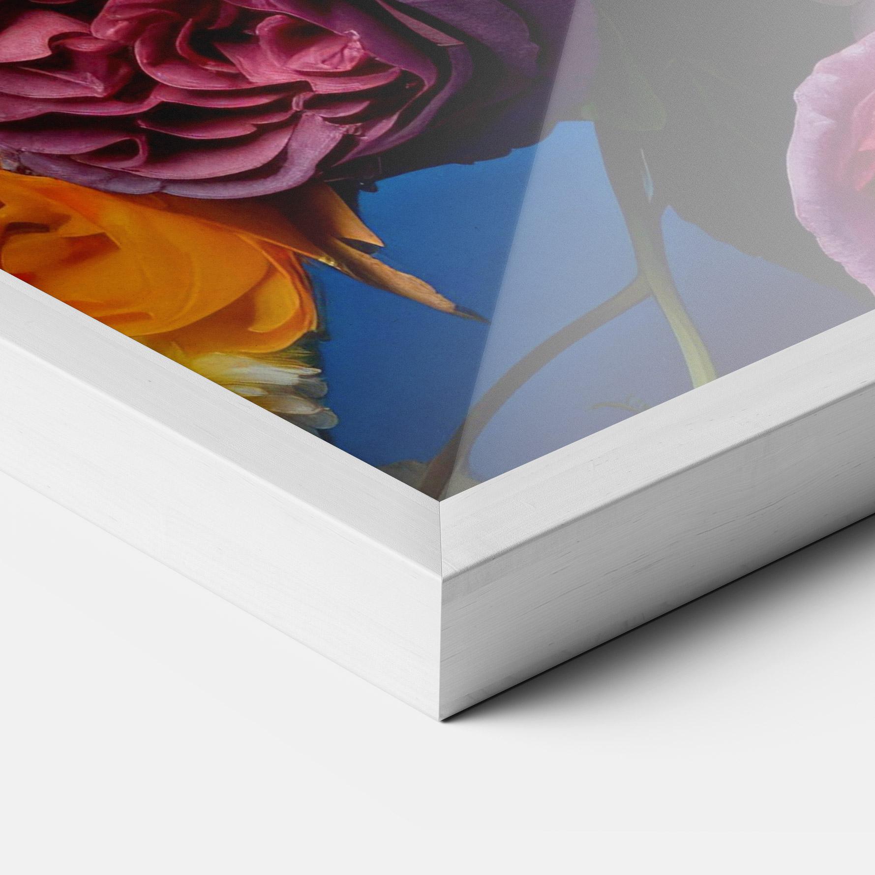 Poster Înrămat Blue Orange Bouquet mockup 3