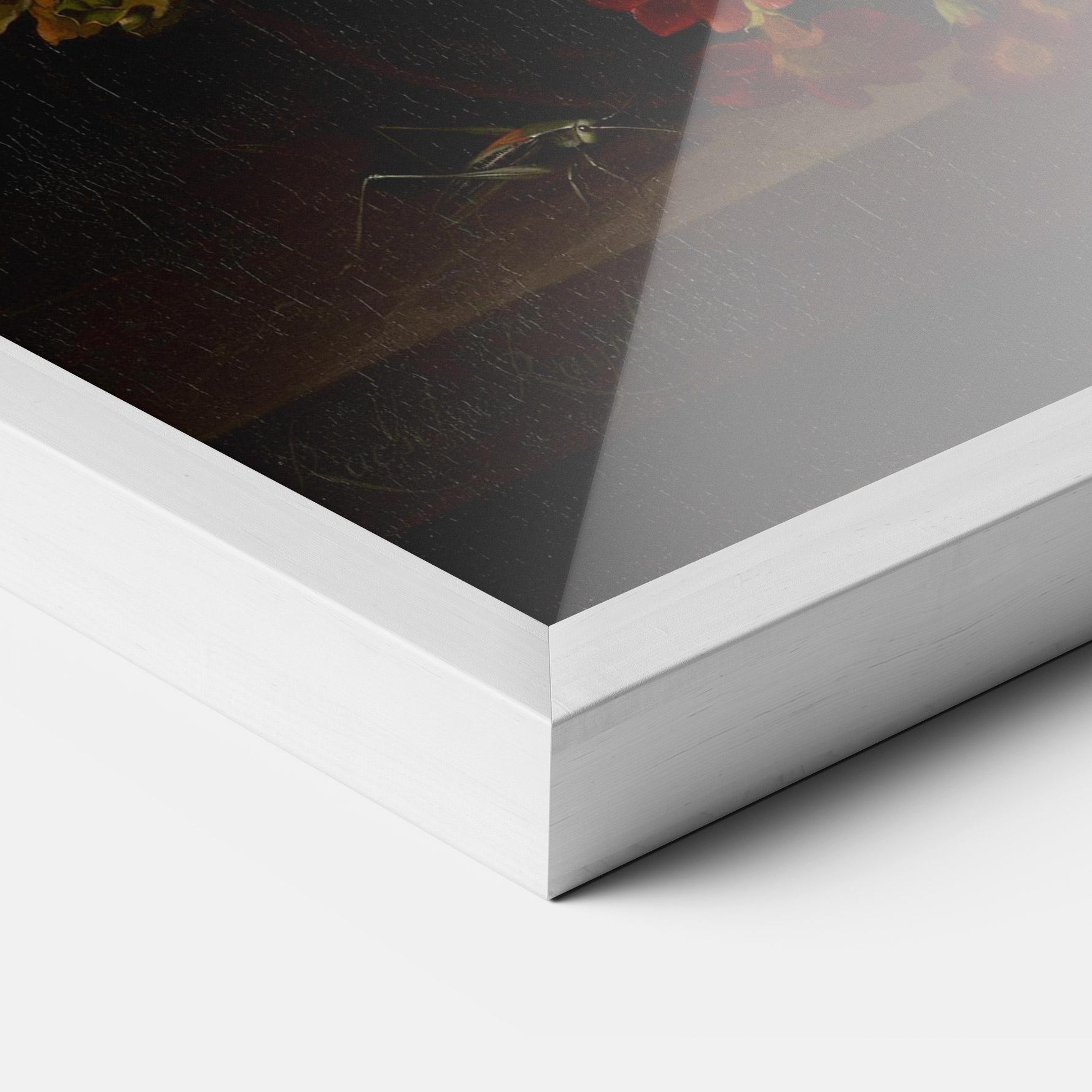 Poster Înrămat Dark Flowers Bouquet mockup 3