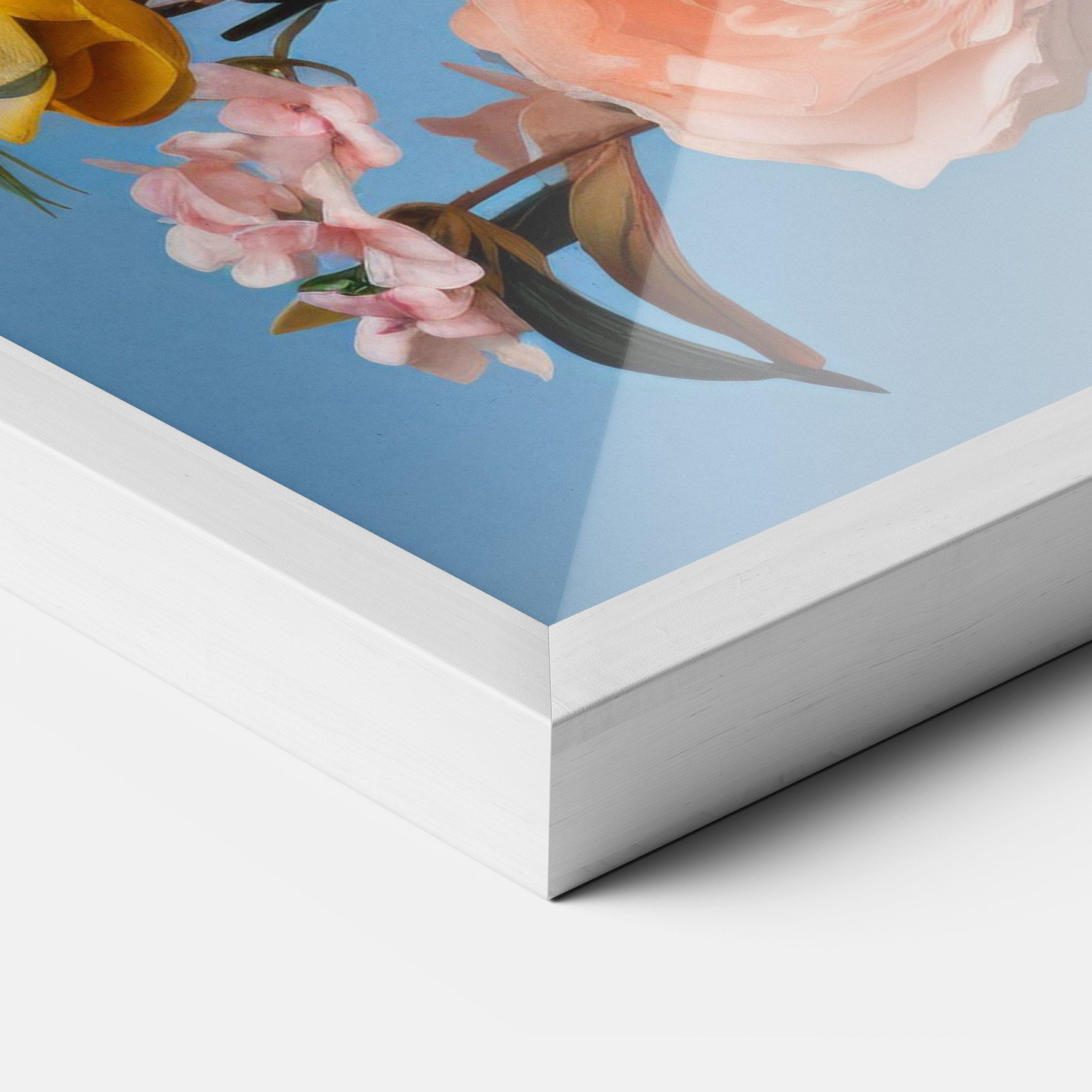 Flower Mix On Blue mockup 3