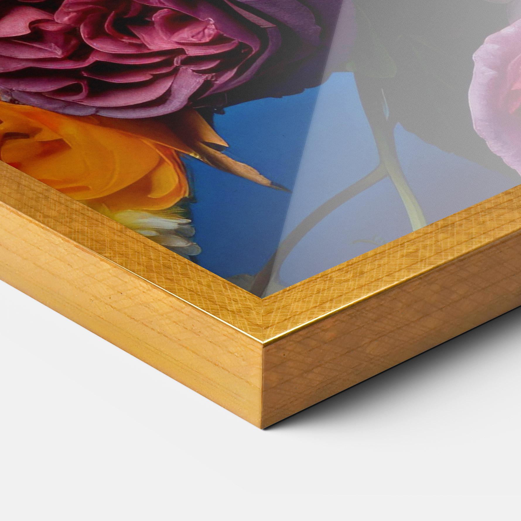 Poster Înrămat Blue Orange Bouquet mockup 3