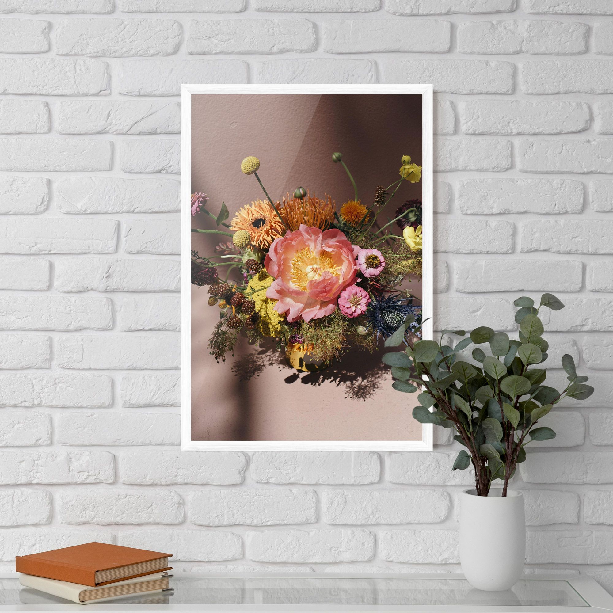 Pastel Orange Bouquet mockup 5