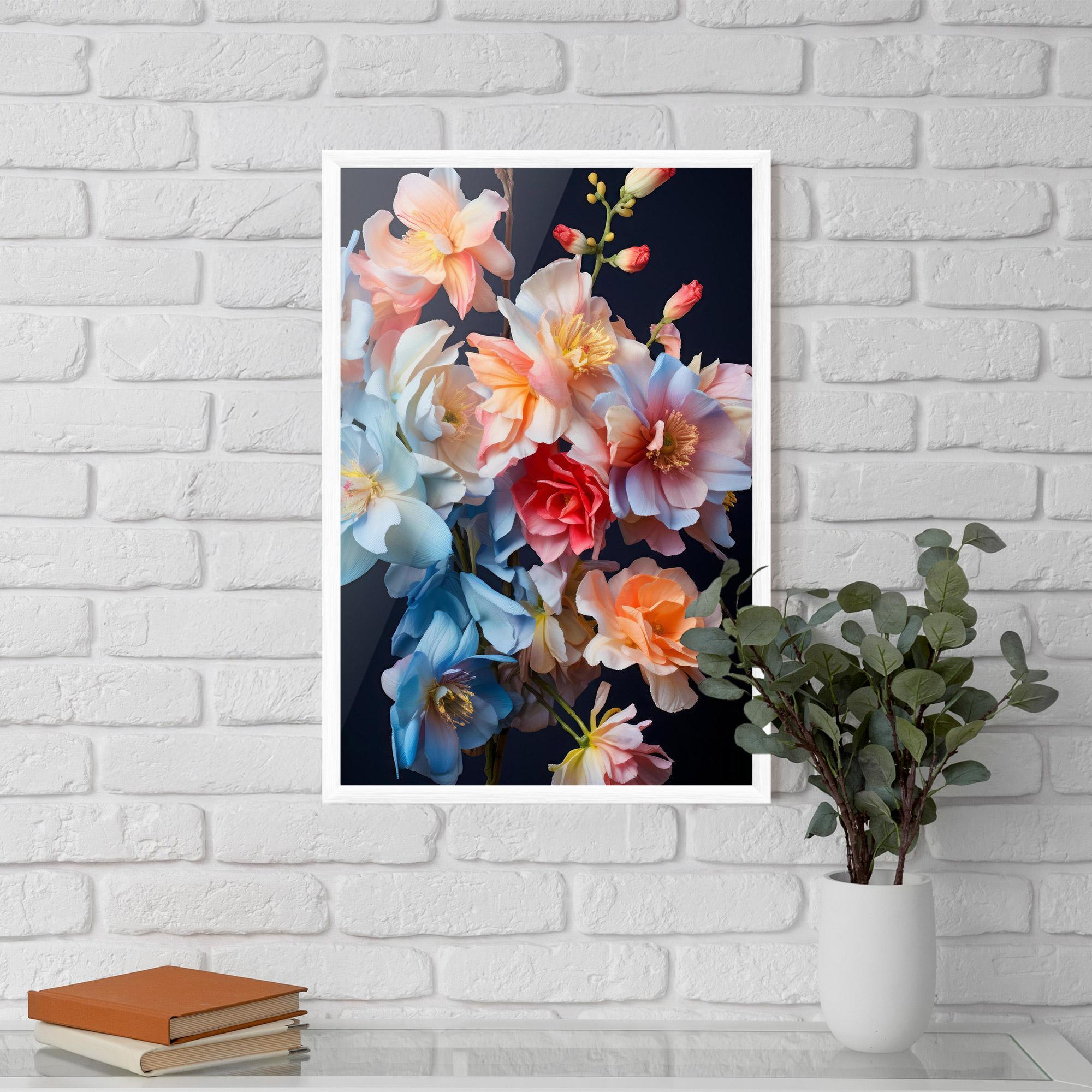 Poster Înrămat Pretty Pastel Bouquet mockup 5