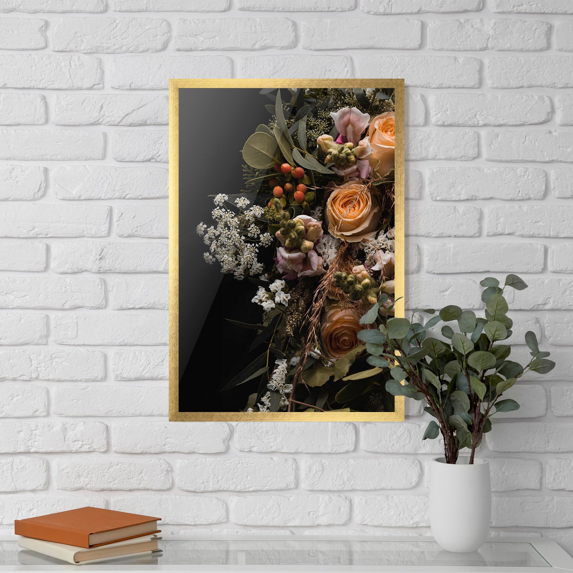 Dark Flower Bouquet mockup 5