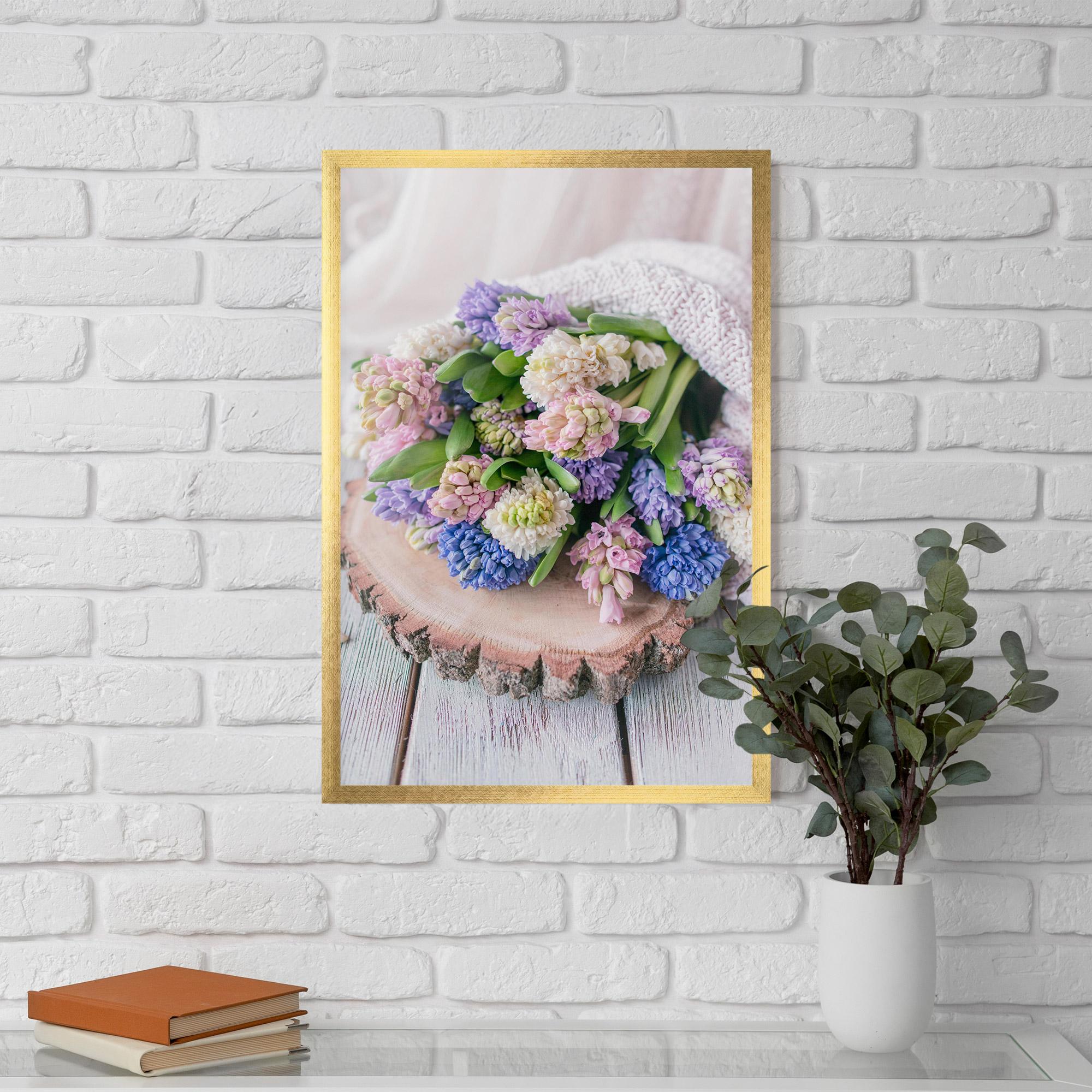 Poster Înrămat Purple Mix Bouquet mockup 5
