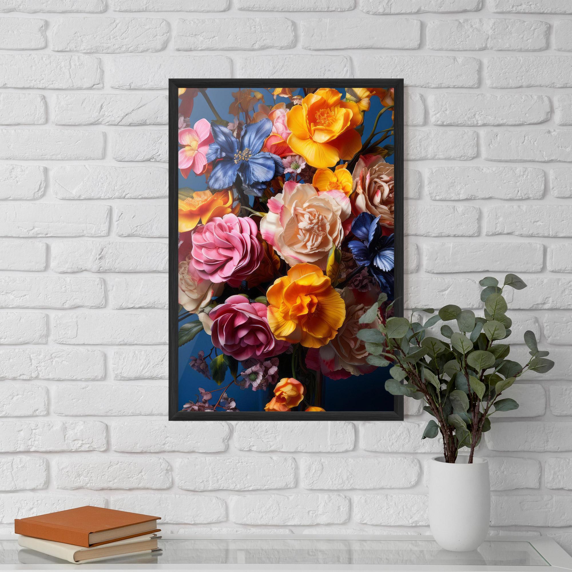Poster Înrămat Colorful Flower Bouquet mockup 5