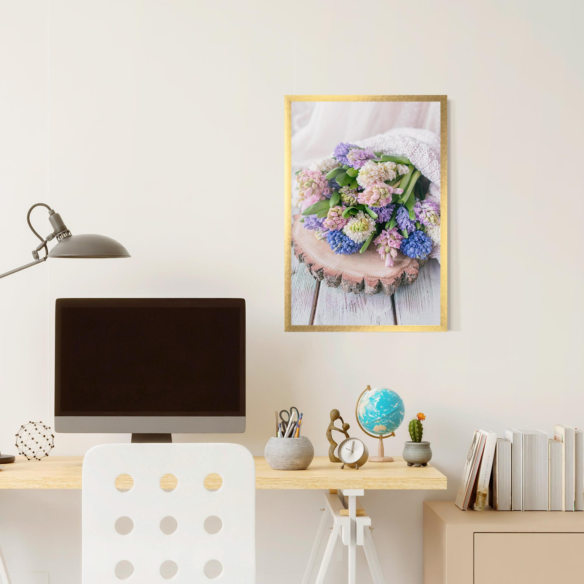 Poster Înrămat Purple Mix Bouquet mockup 6