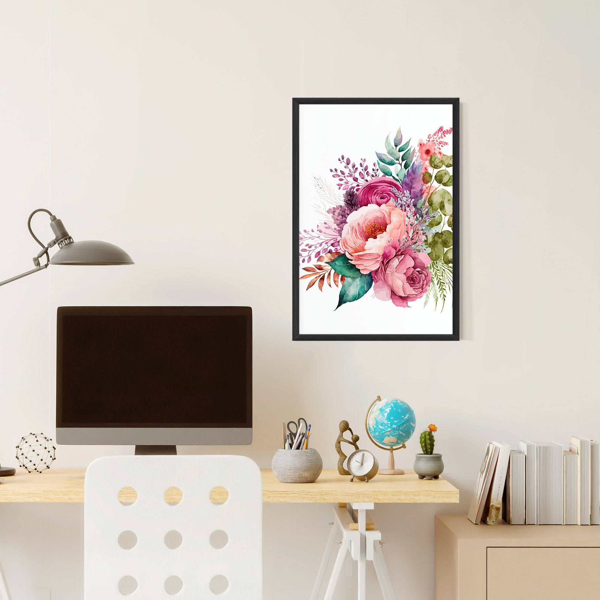 Bouquet Of Pink Roses mockup 6