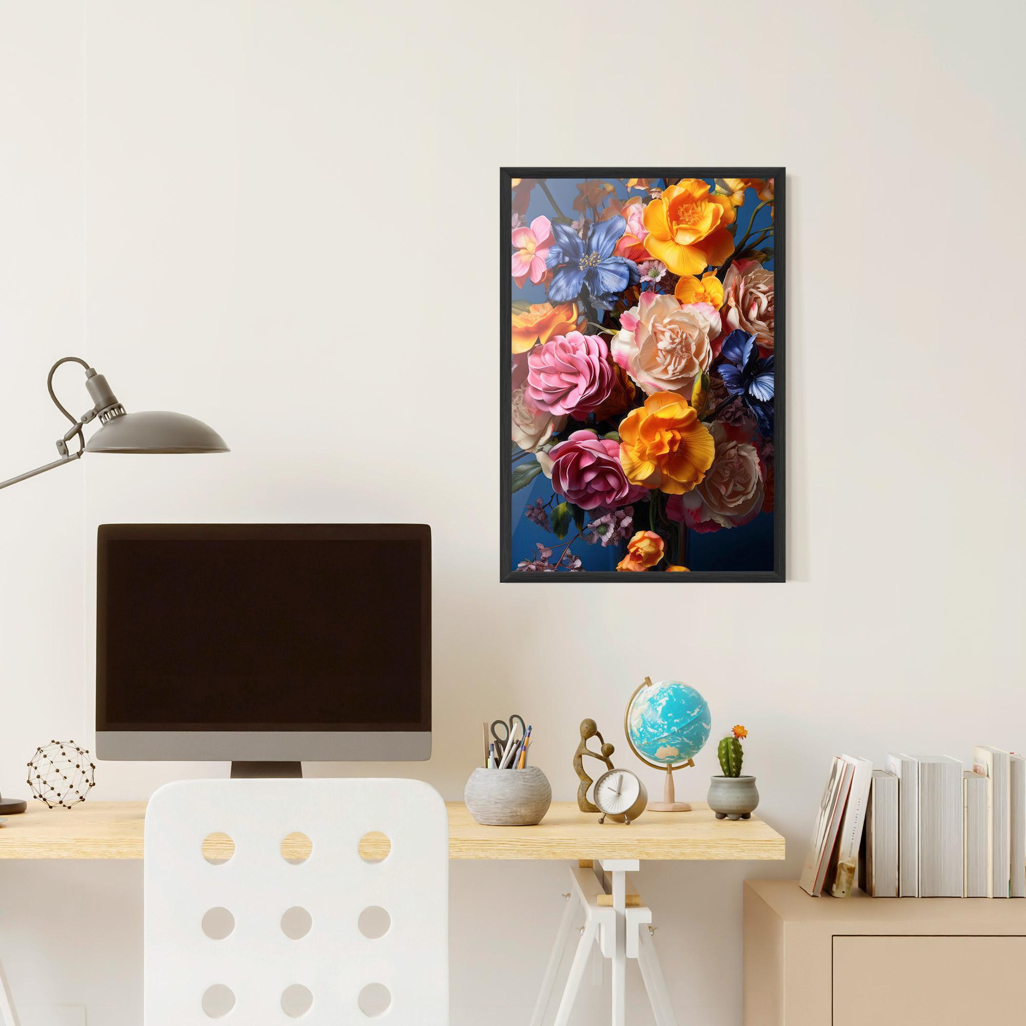 Poster Înrămat Colorful Flower Bouquet mockup 6