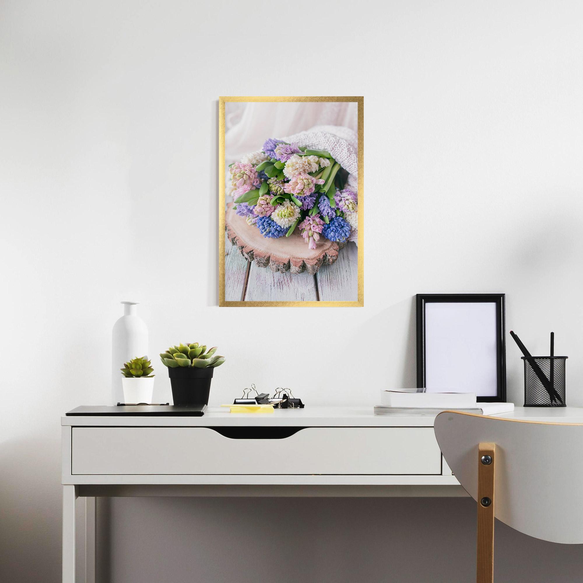 Poster Înrămat Purple Mix Bouquet mockup 7