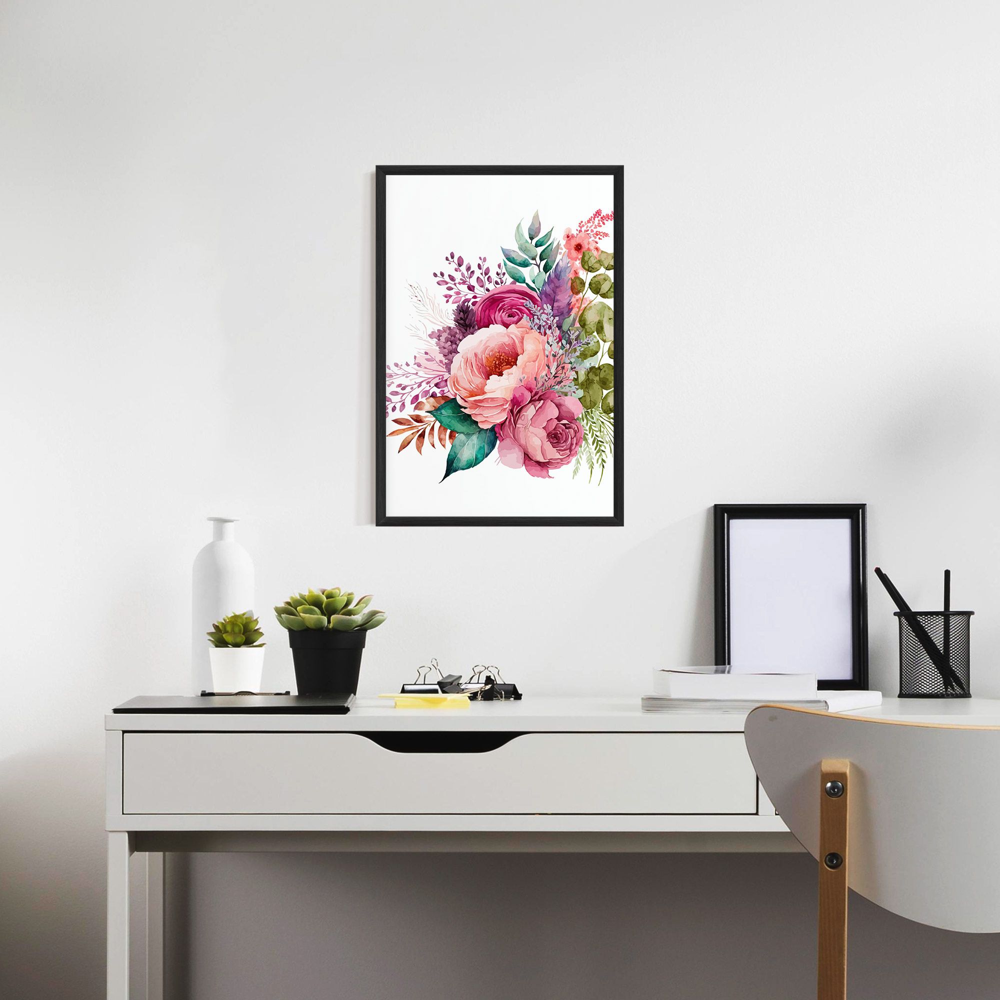 Bouquet Of Pink Roses mockup 7