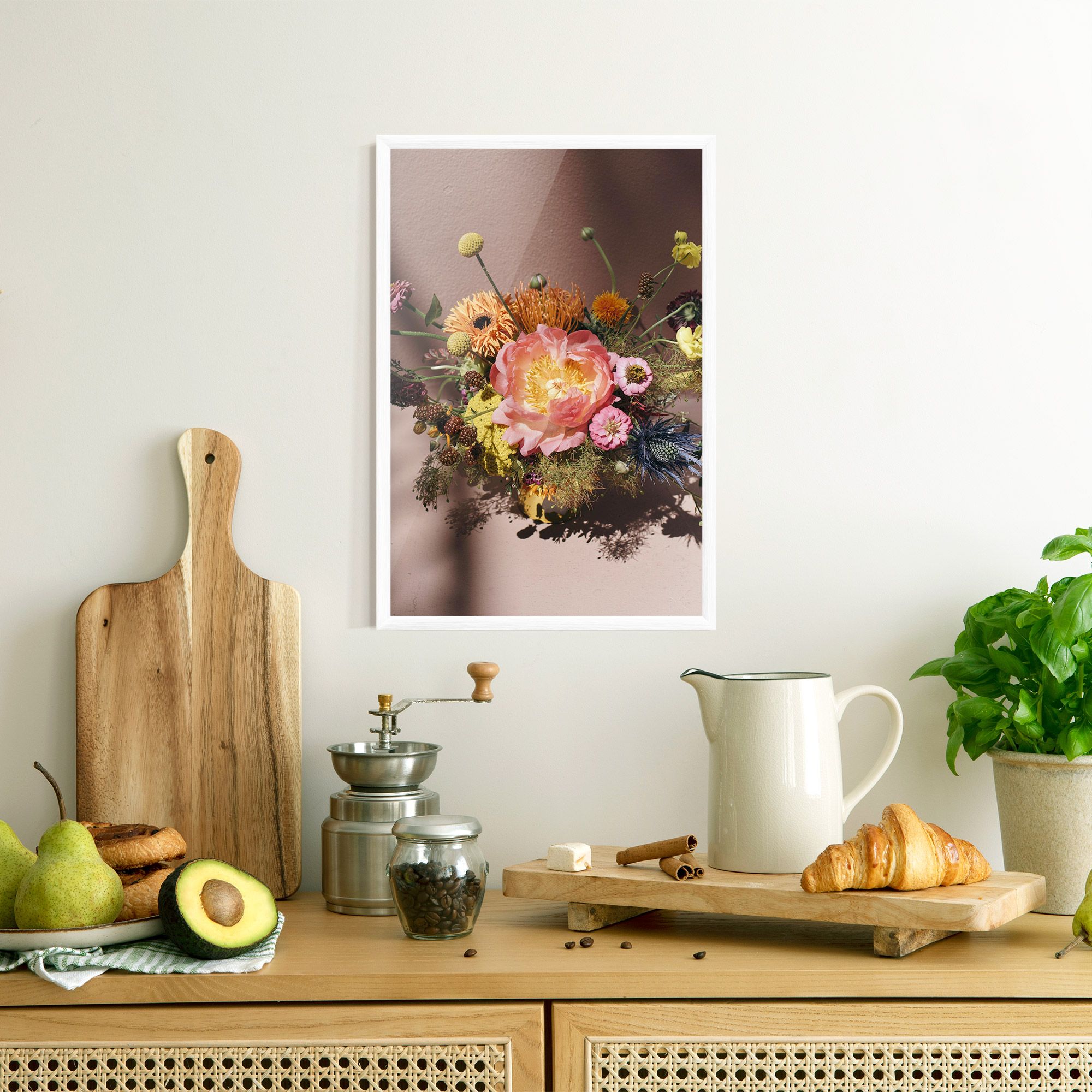 Pastel Orange Bouquet mockup 8