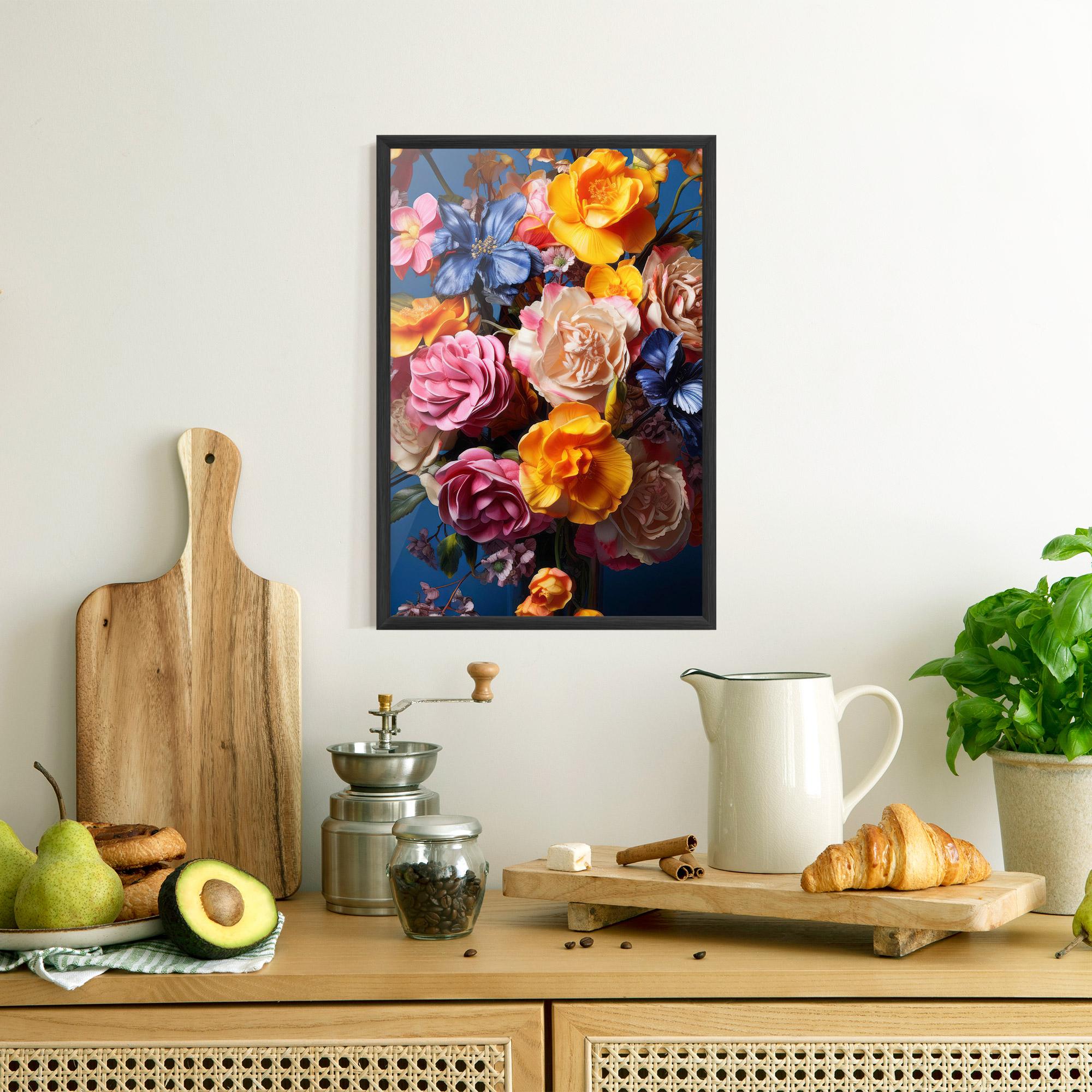 Poster Înrămat Colorful Flower Bouquet mockup 8
