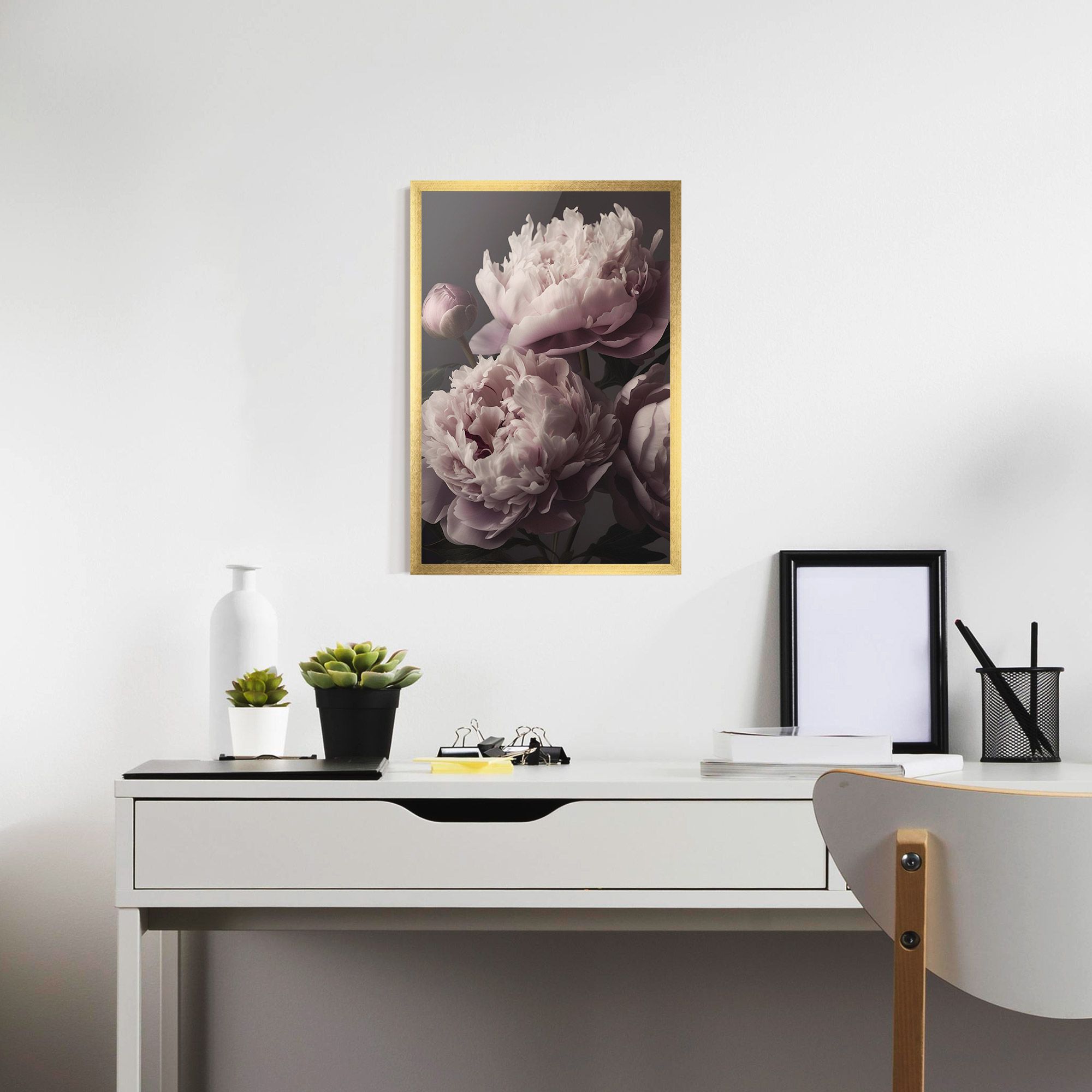 Grey Pastel Pink Peony mockup 7