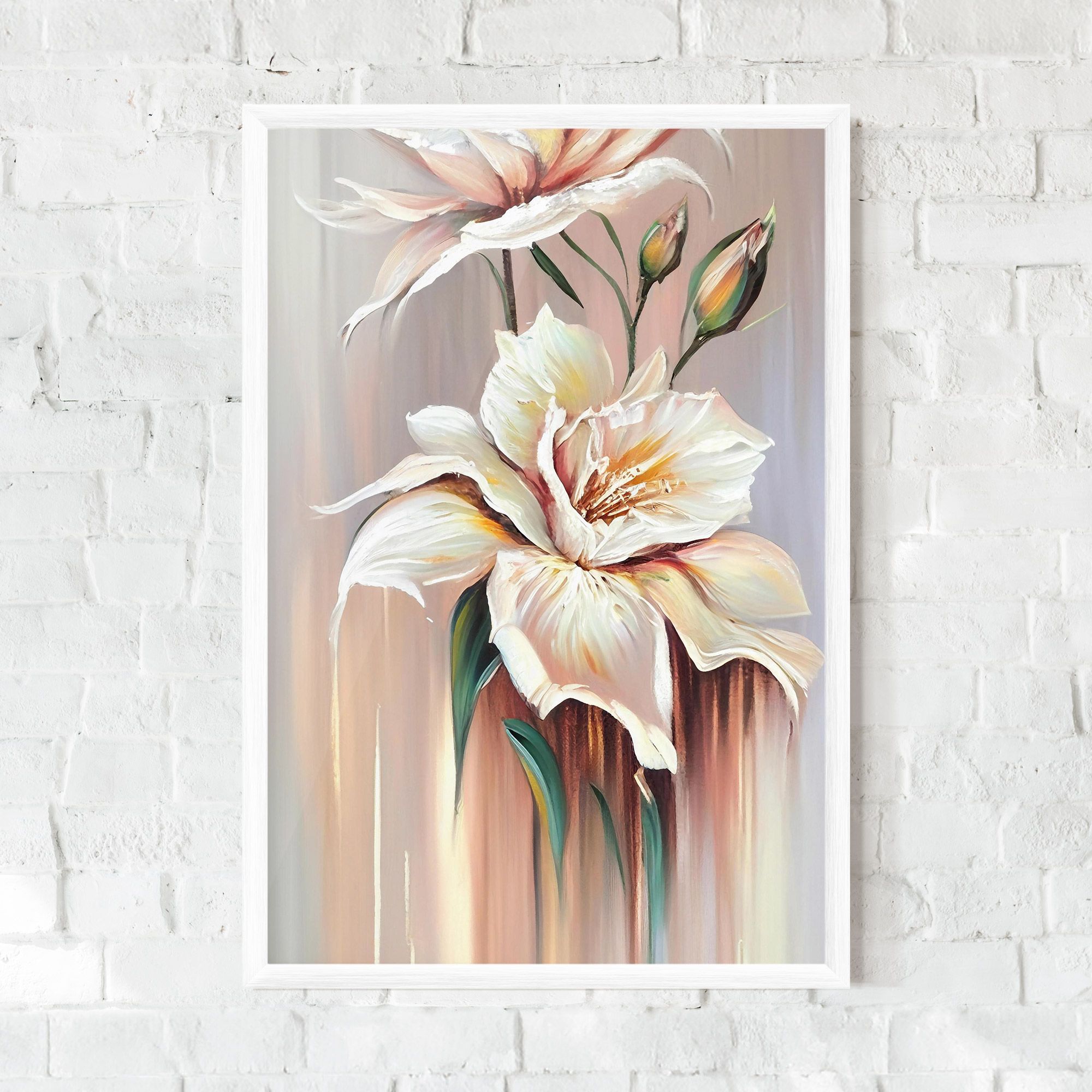 Abstract Lily Painting mockup 0