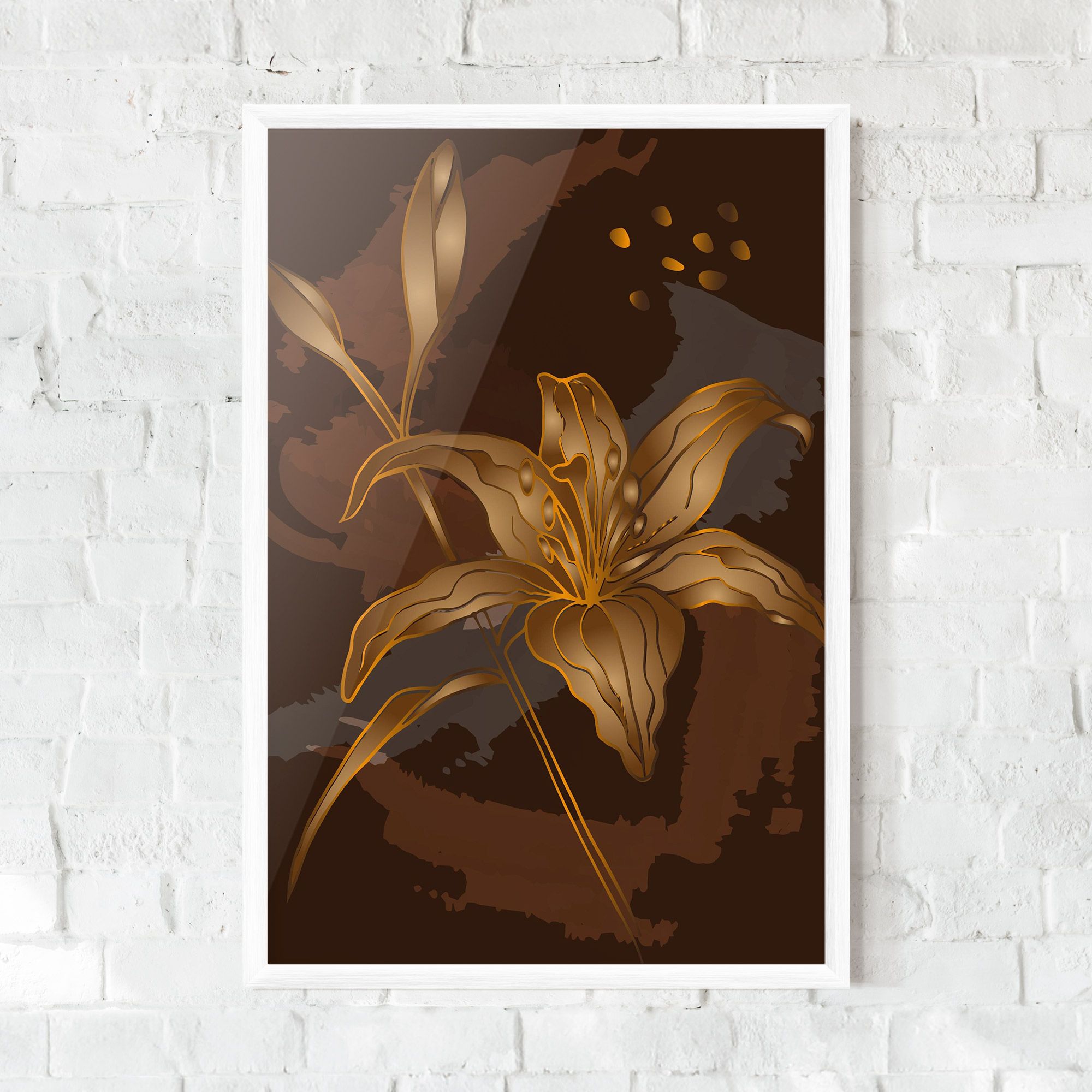 Gold Brown Lily mockup 0