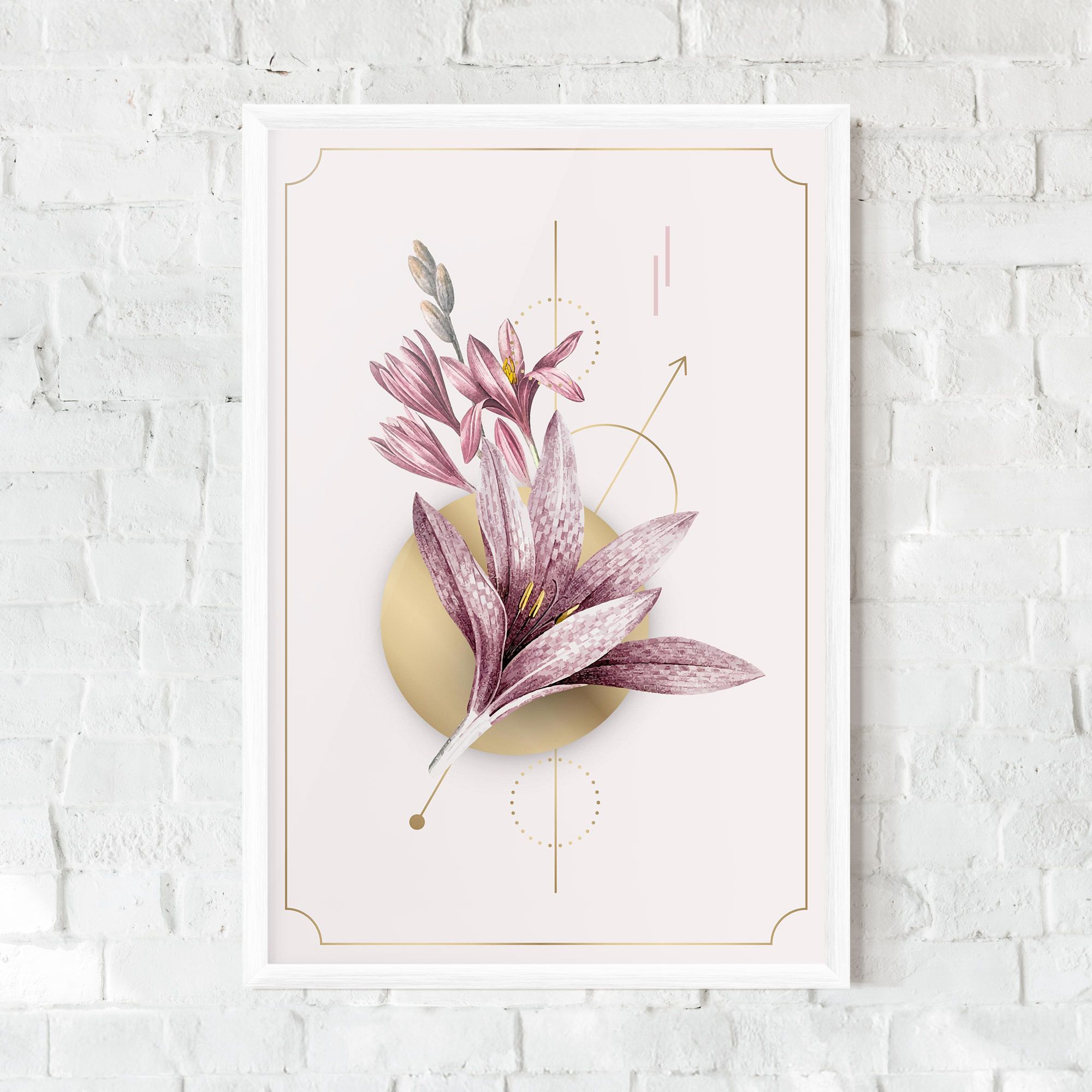 Purple Gold Lily mockup 0