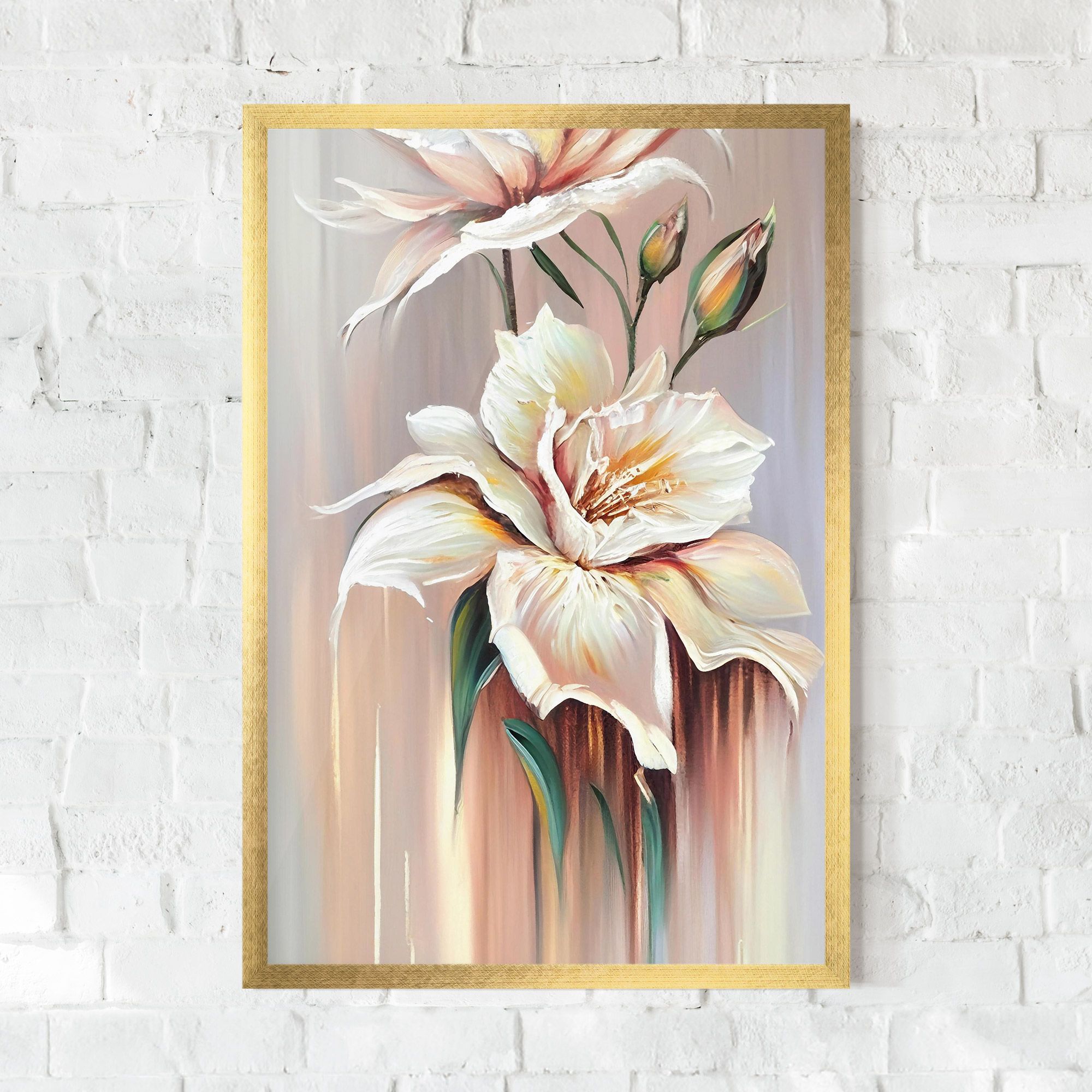 Abstract Lily Painting mockup 0