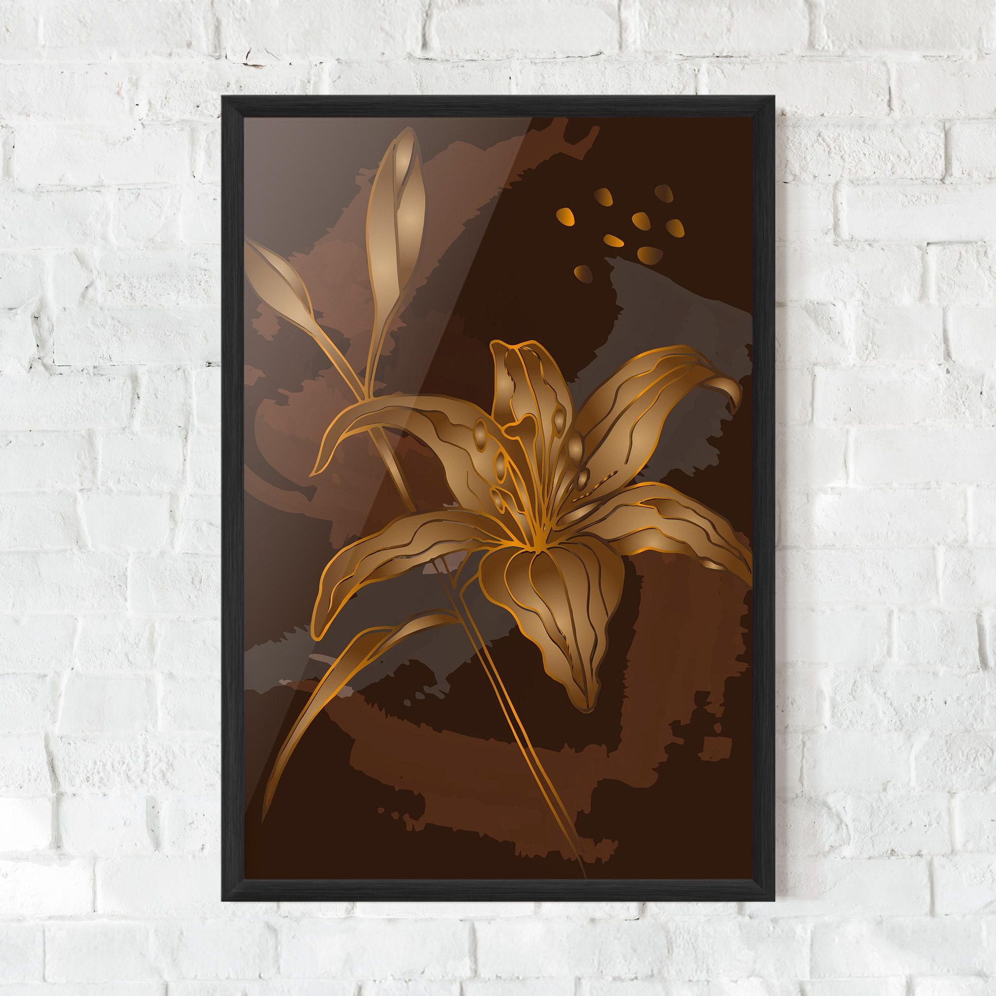 Gold Brown Lily mockup 0