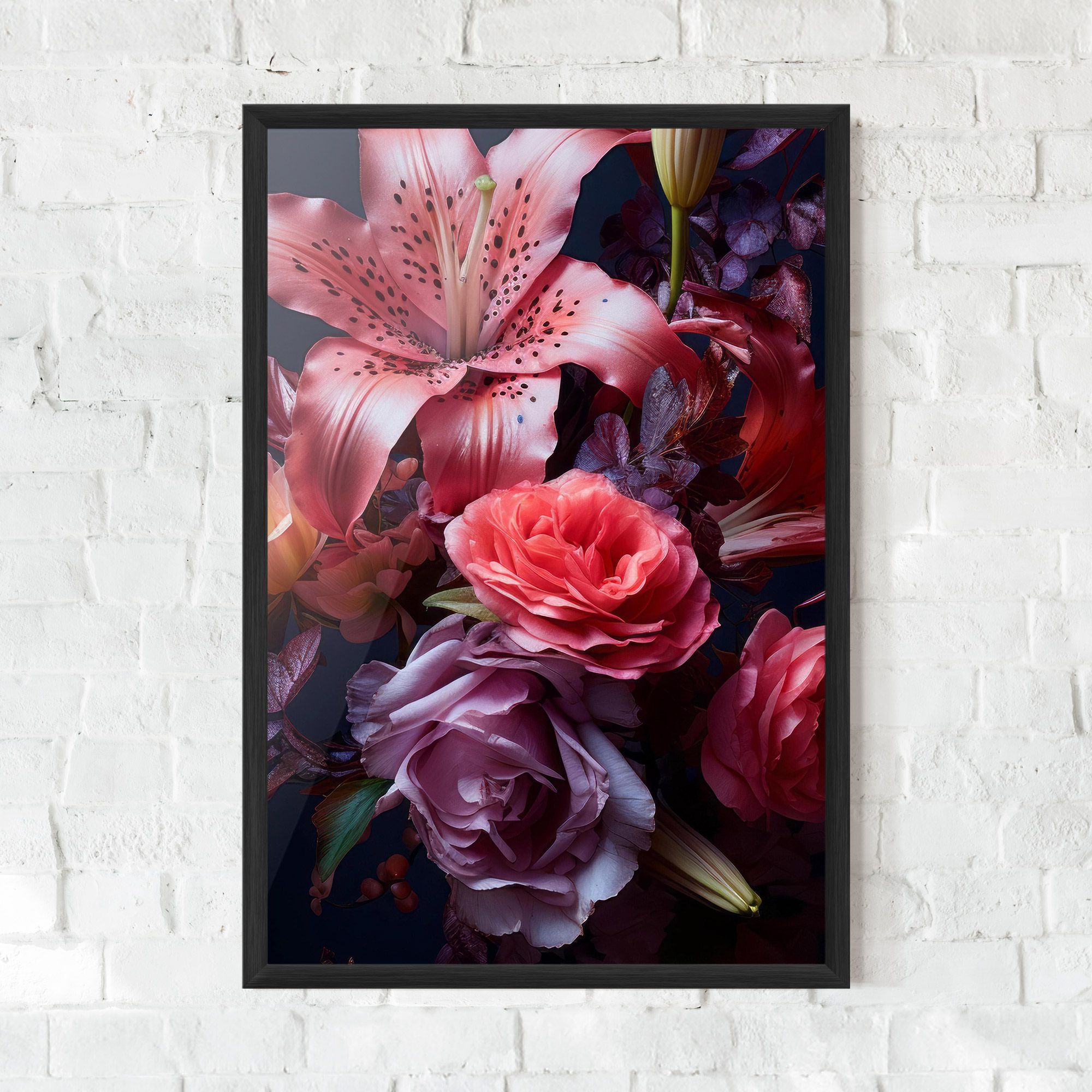 Pink Lily Roses mockup 0