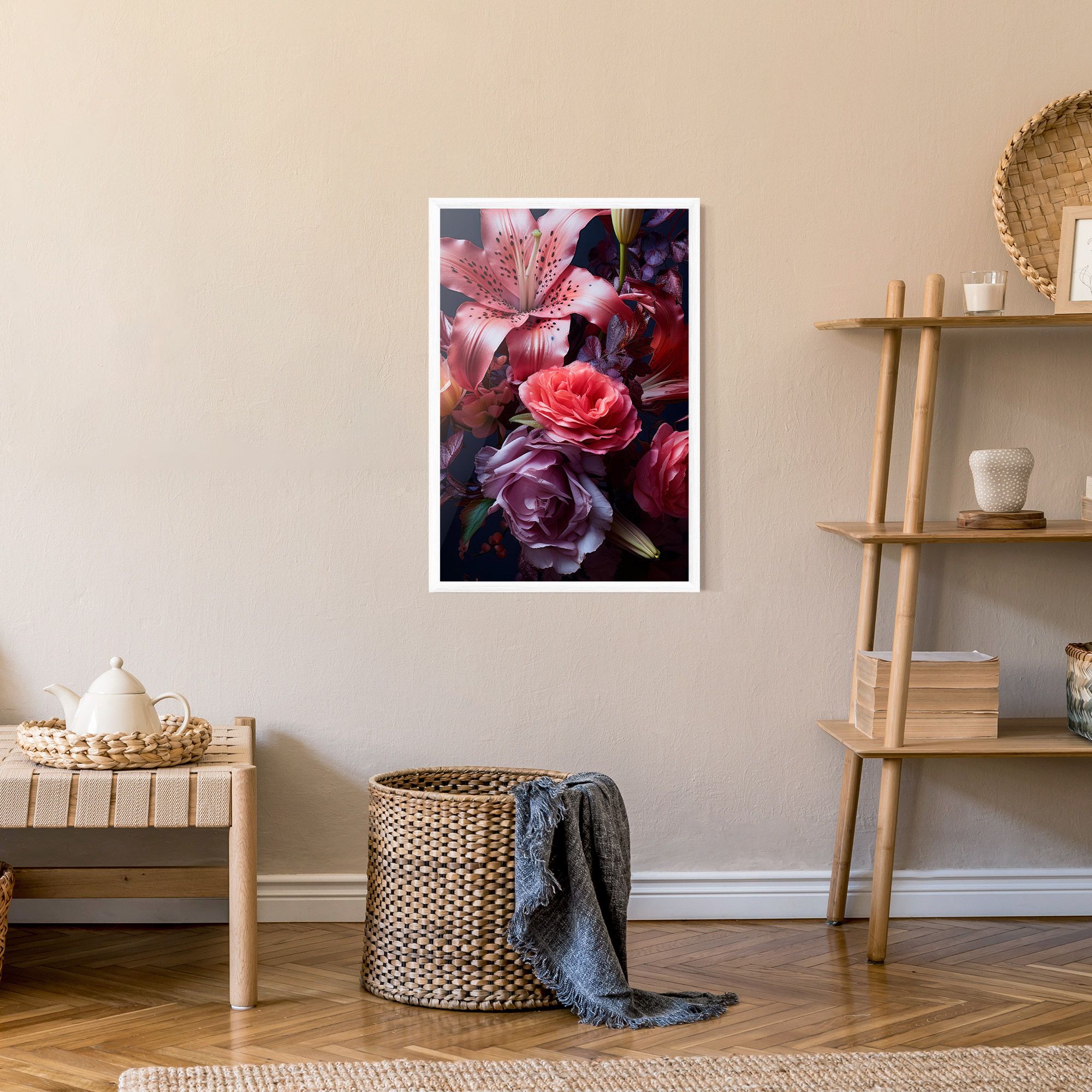 Pink Lily Roses mockup 9
