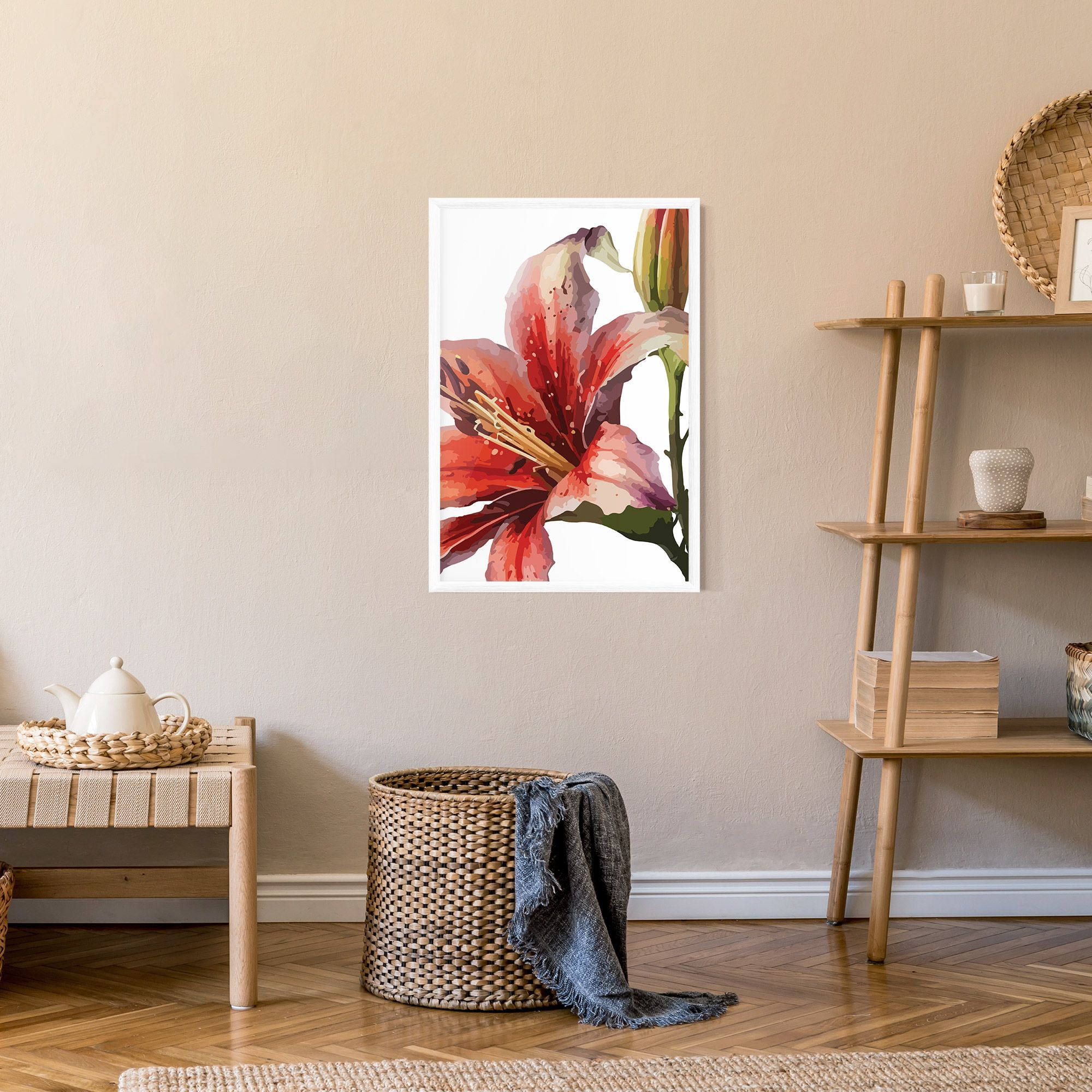 Pretty Red Purple Lily mockup 9