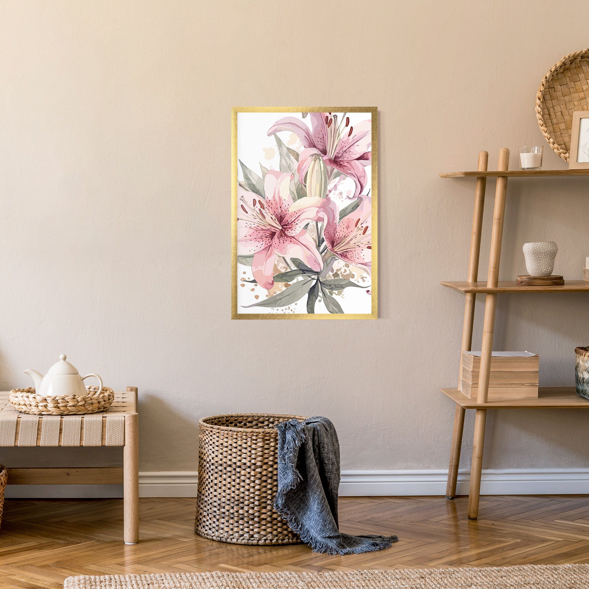 Light Pink Lily Art mockup 9