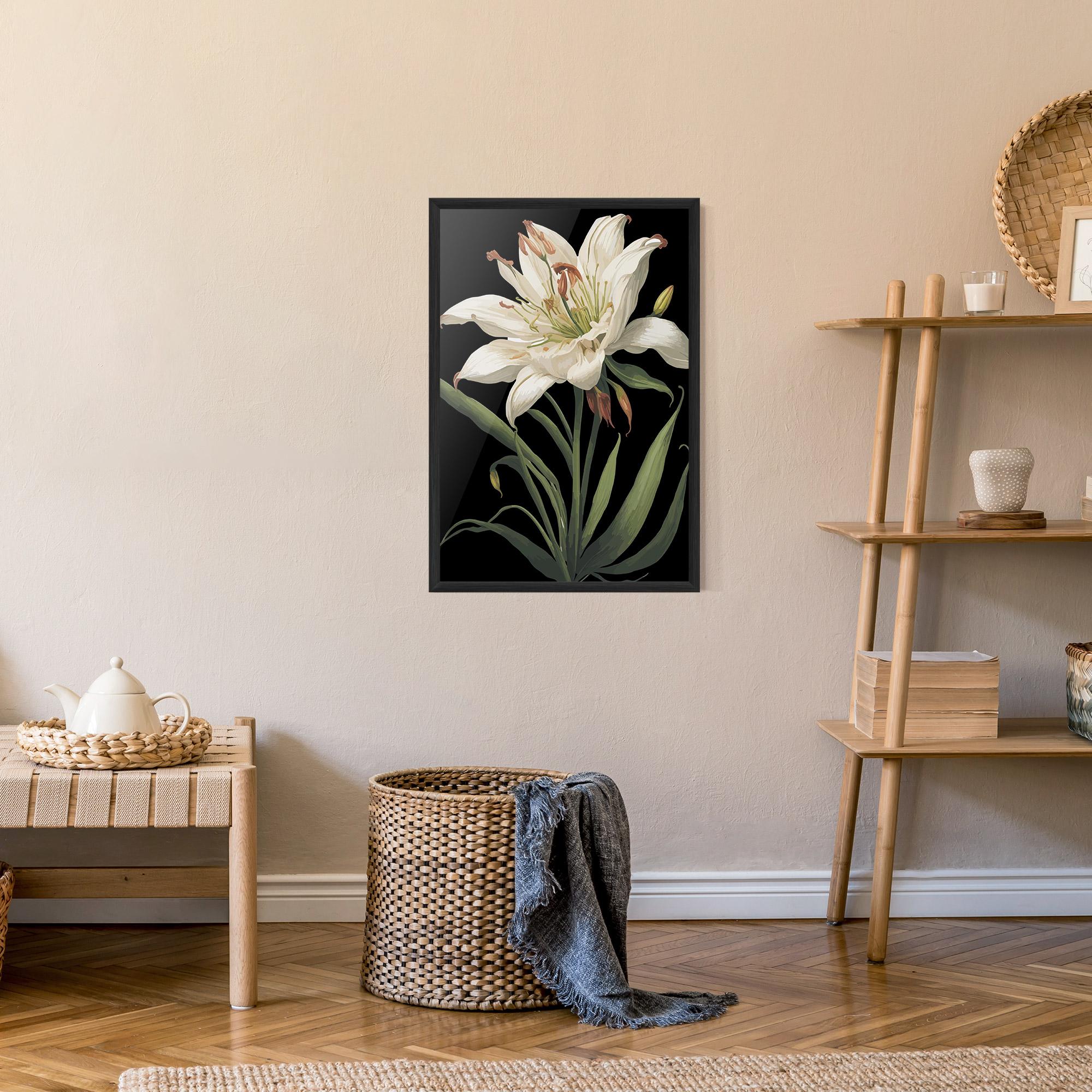 Poster Înrămat Columbia White Lily mockup 9