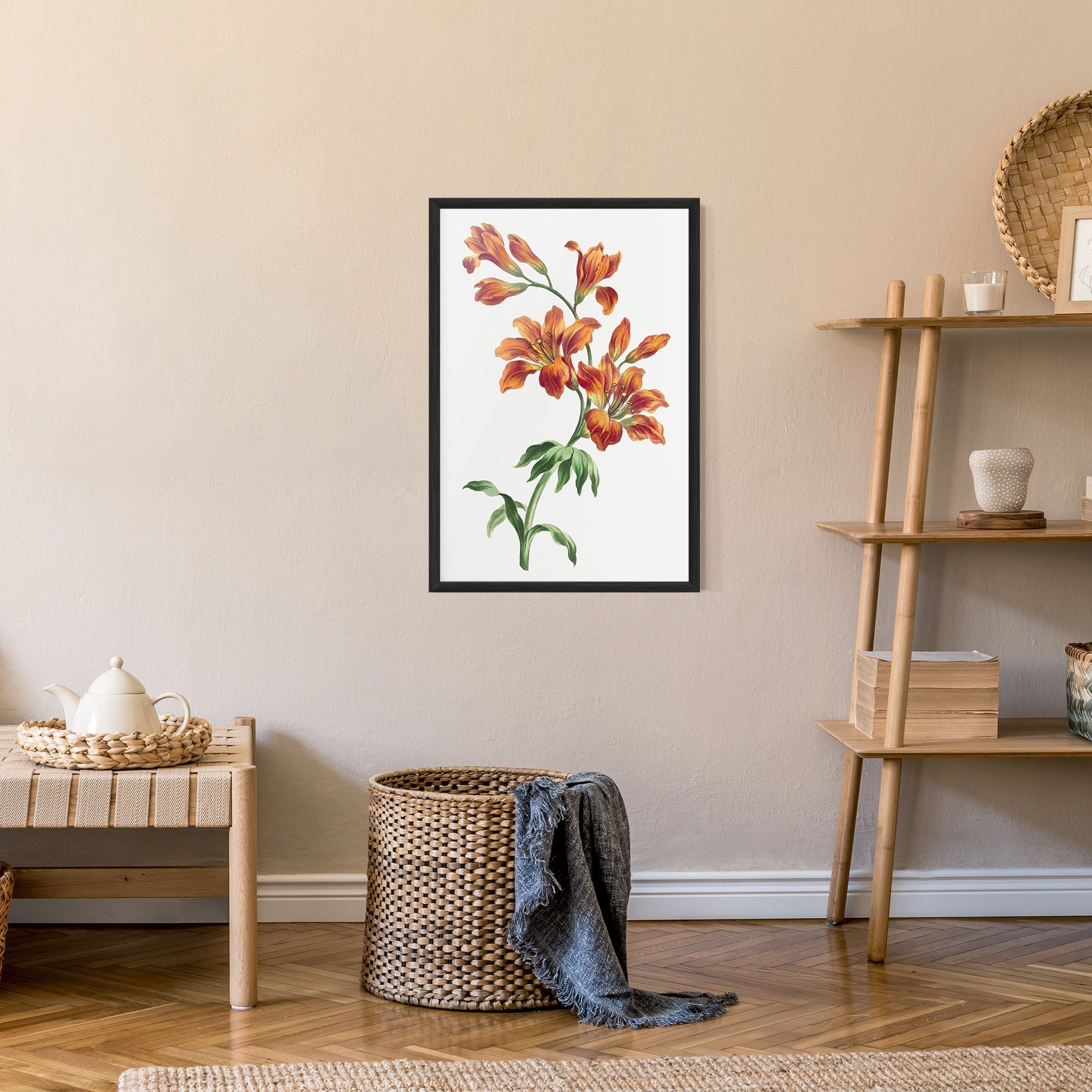 Orange Painted Lily mockup 9