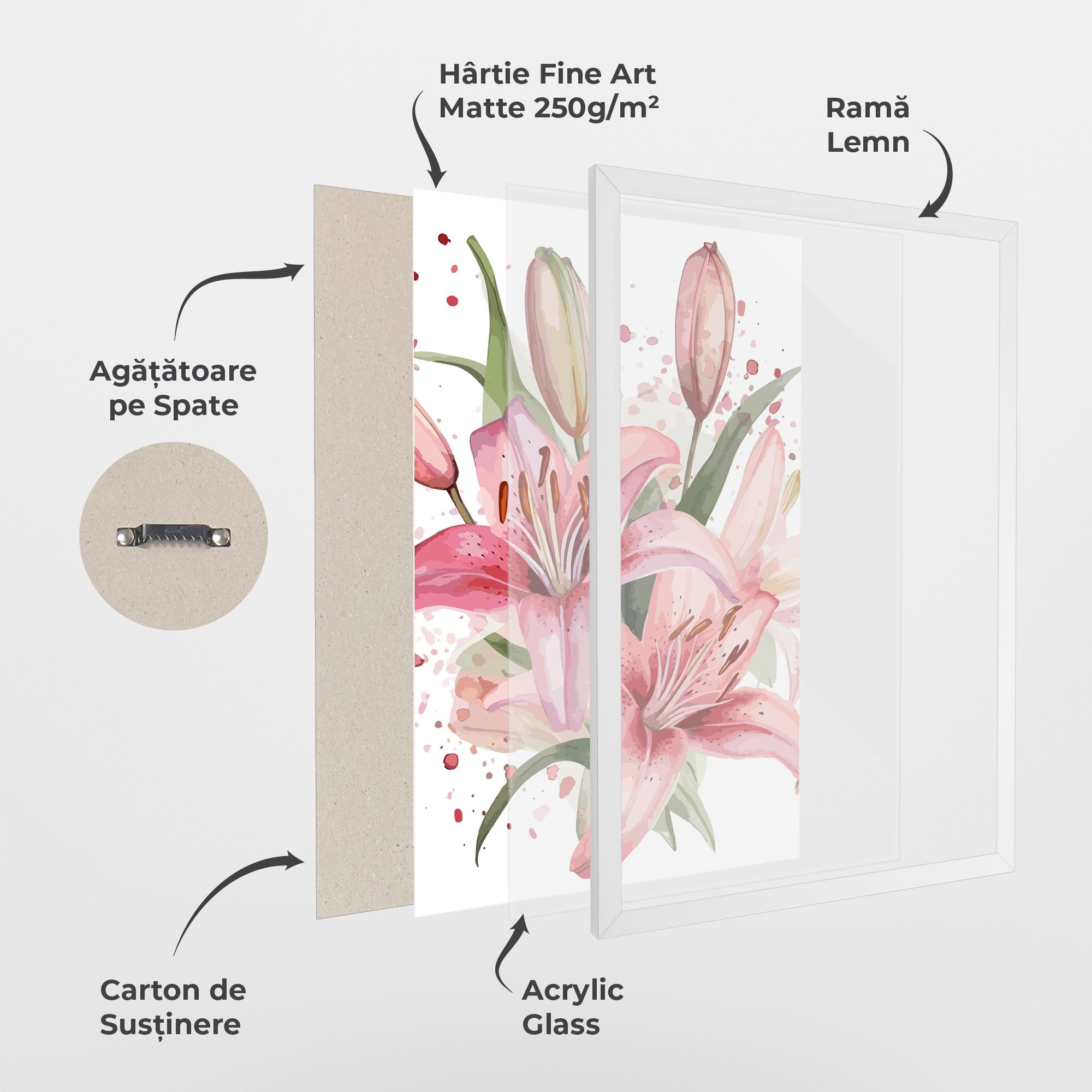 Beautiful Pink Lily mockup 1