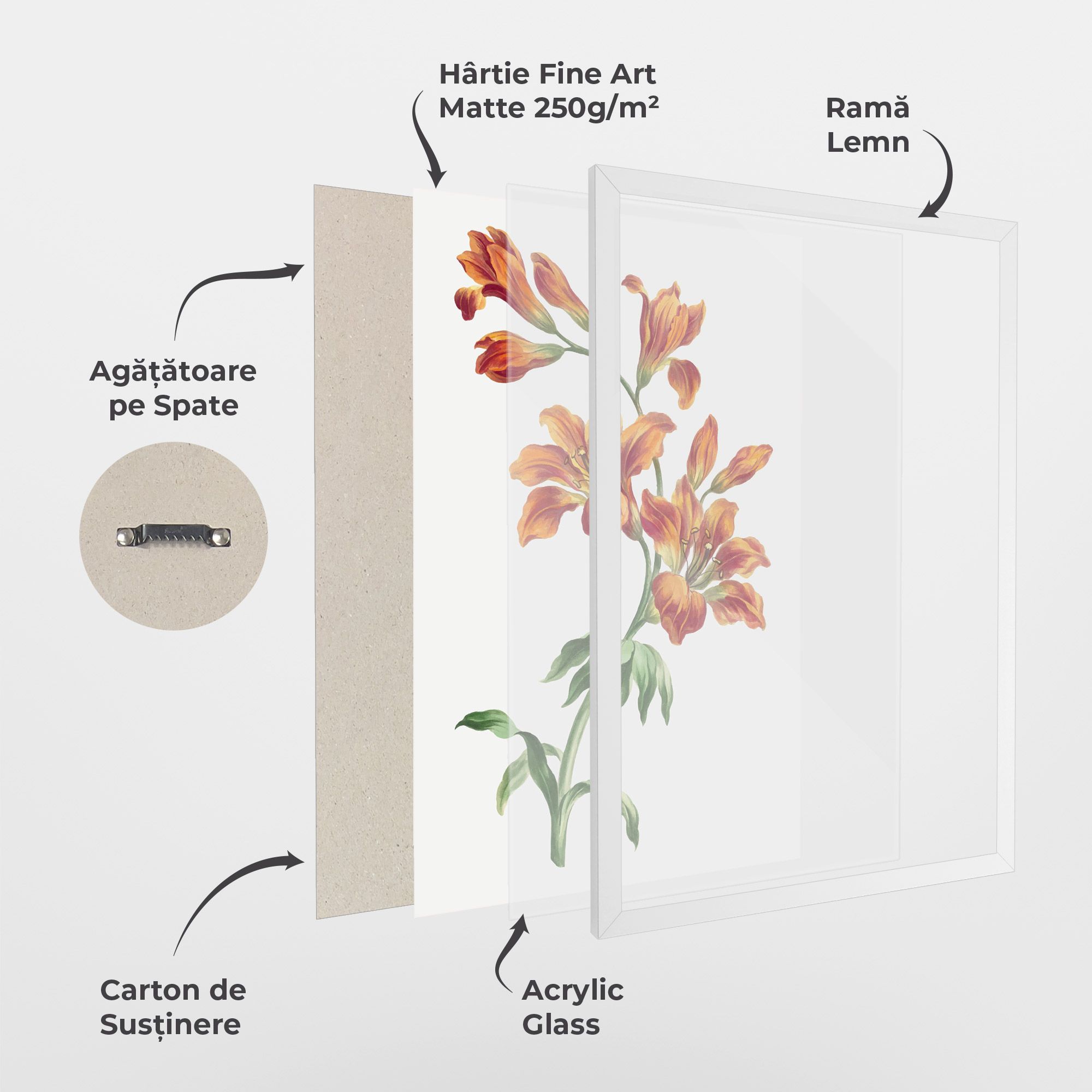 Orange Painted Lily mockup 1