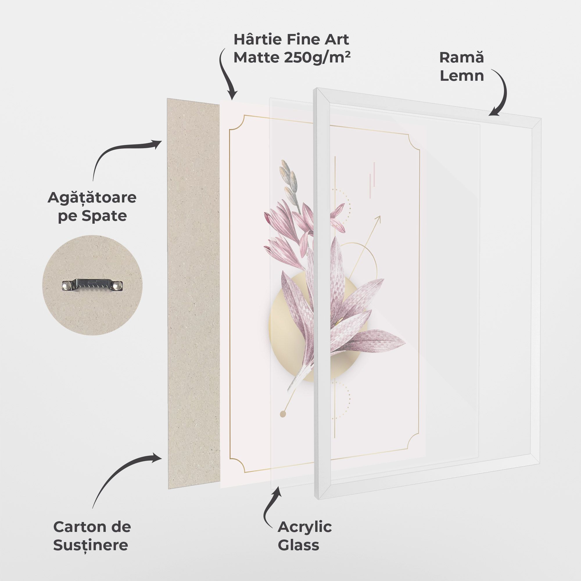 Purple Gold Lily mockup 1