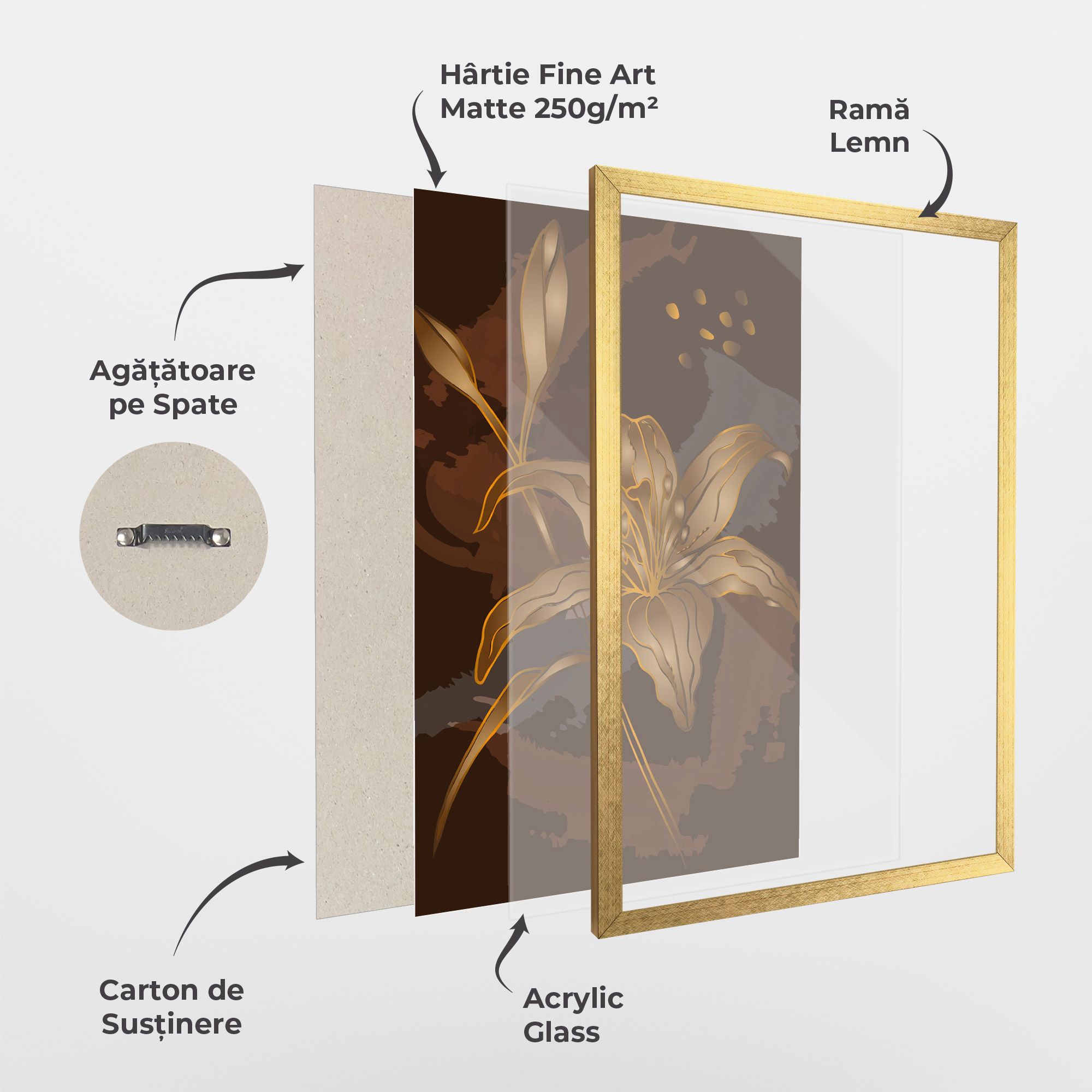 Gold Brown Lily mockup 1