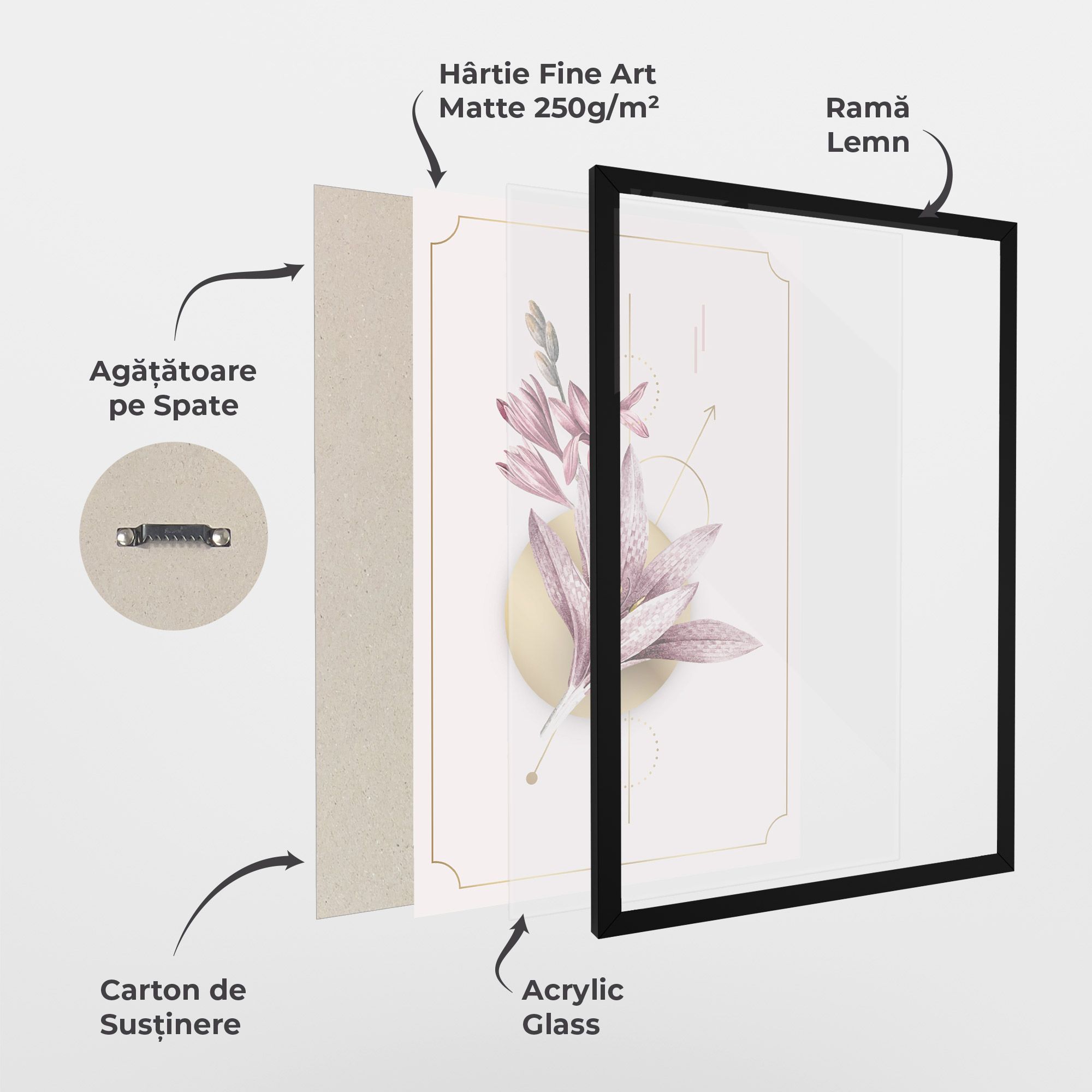 Purple Gold Lily mockup 1