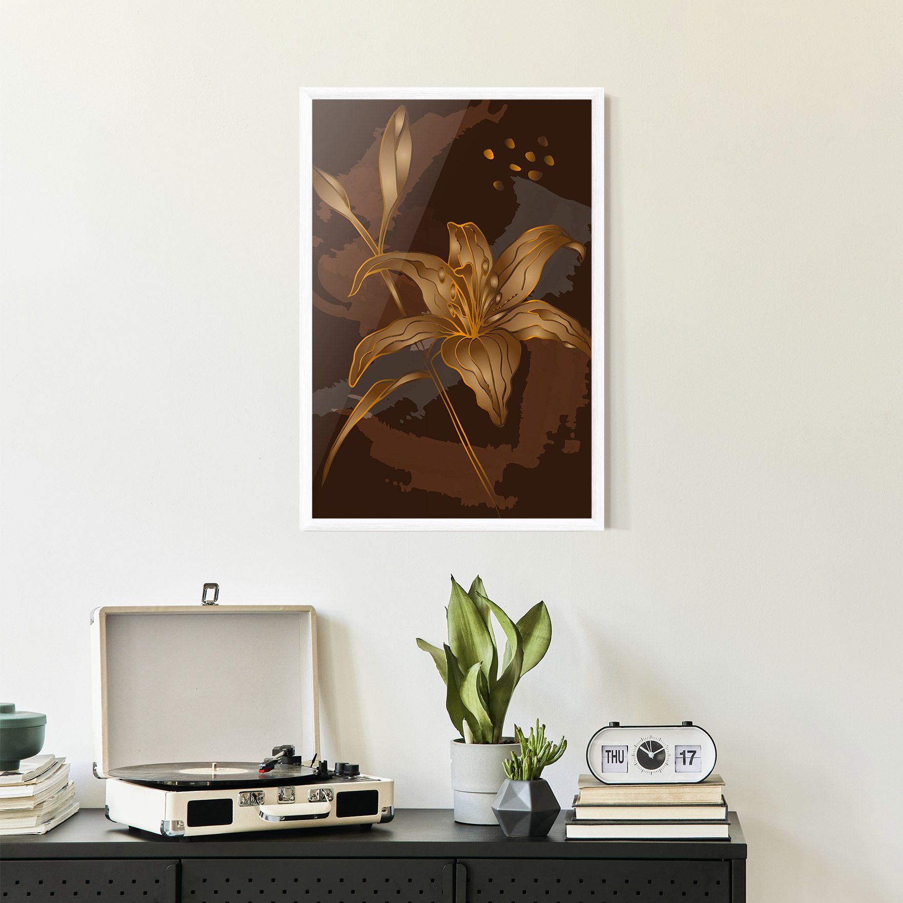 Gold Brown Lily mockup 2
