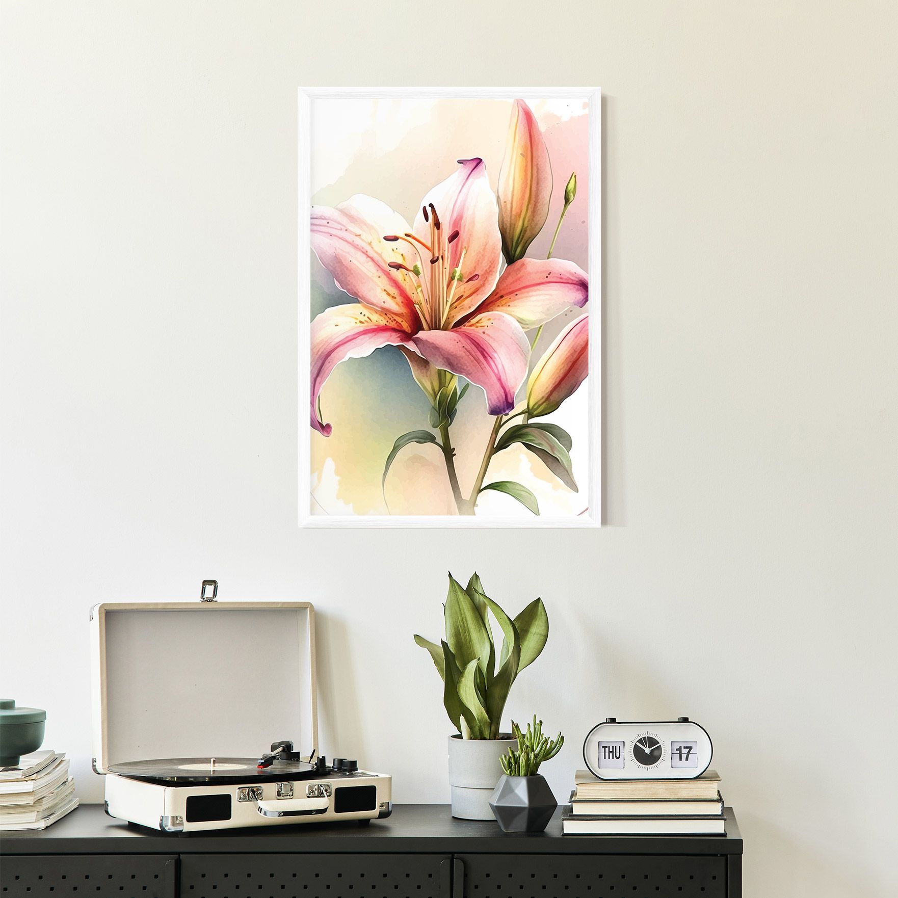 Pink Orange Lily mockup 2