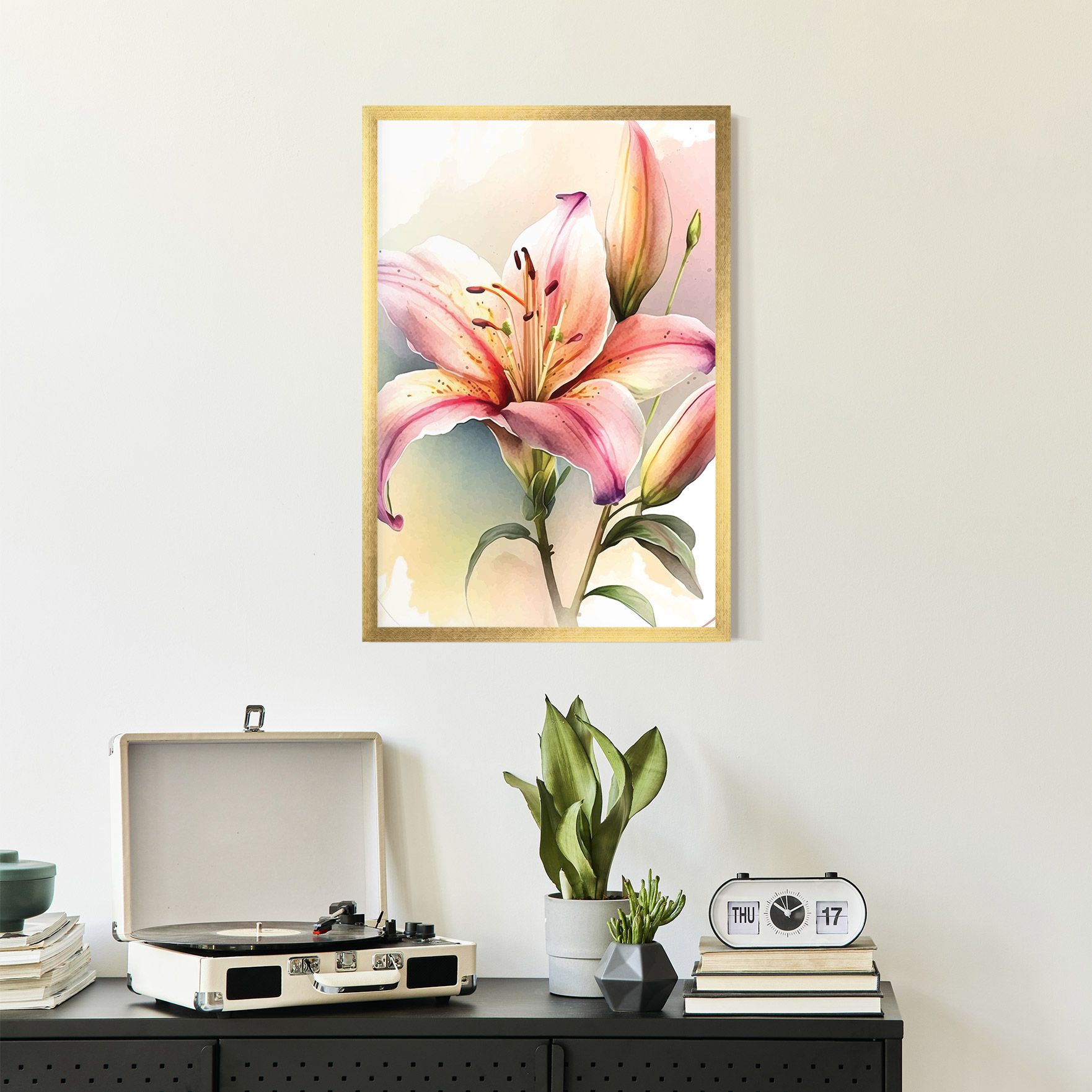 Pink Orange Lily mockup 2