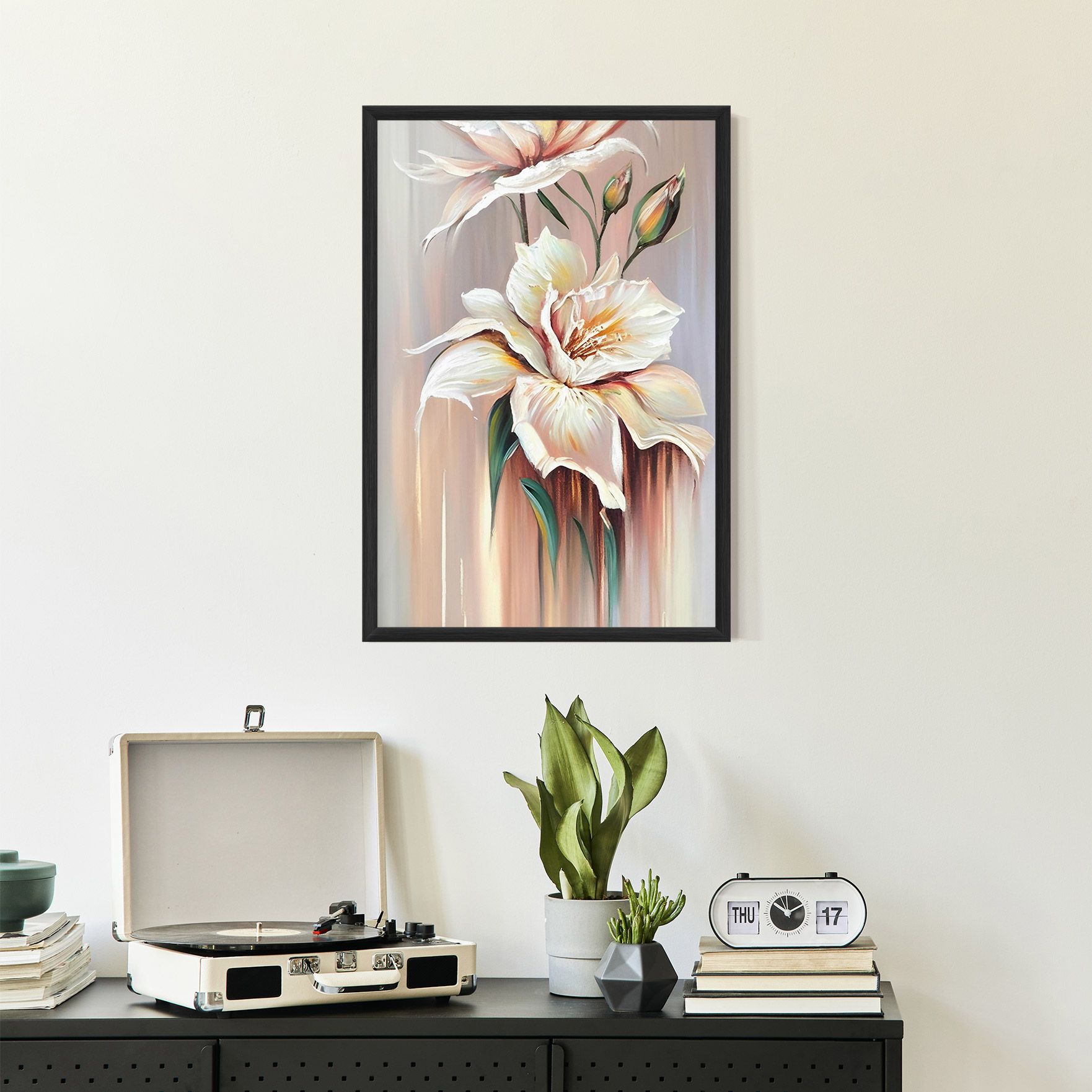 Abstract Lily Painting mockup 2