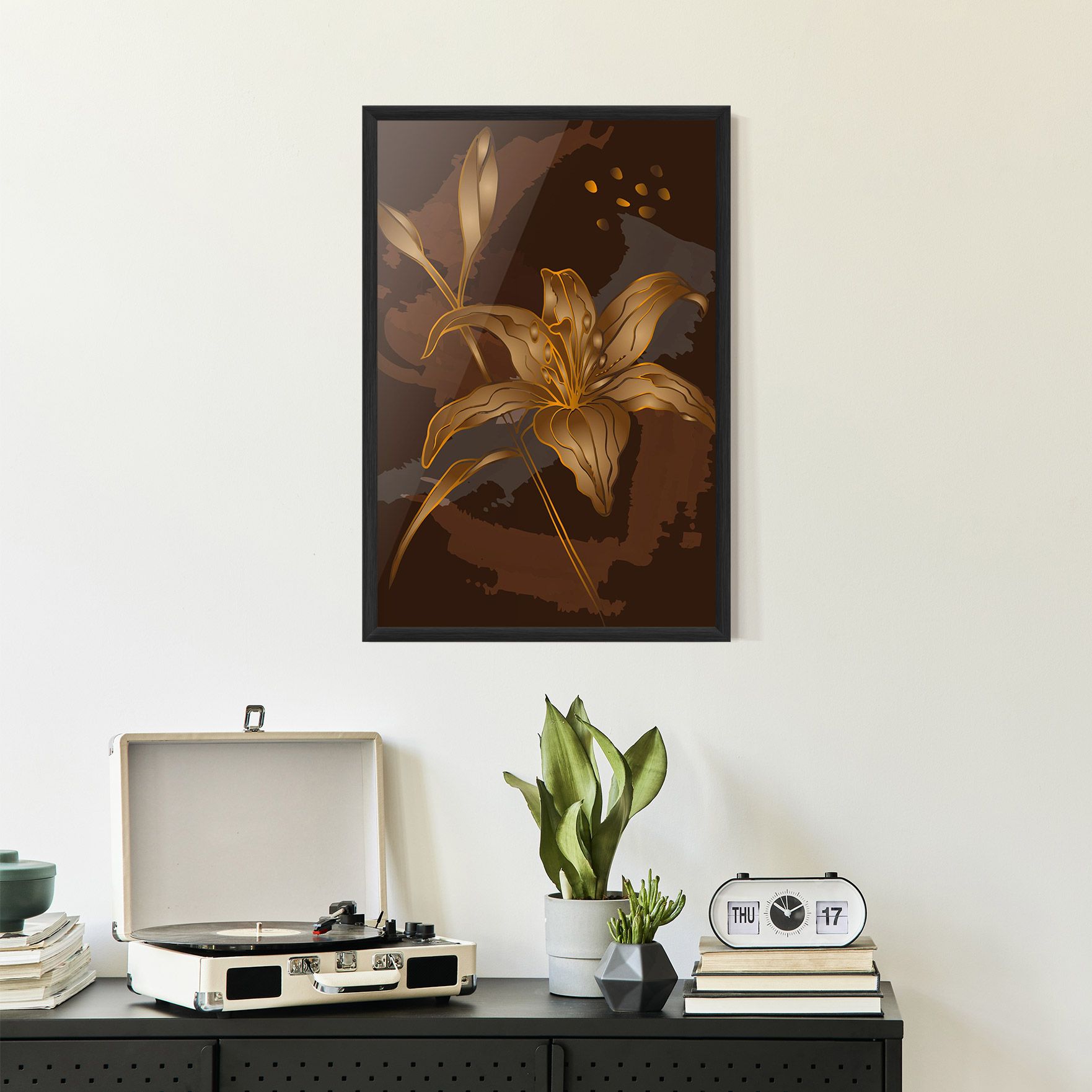 Gold Brown Lily mockup 2