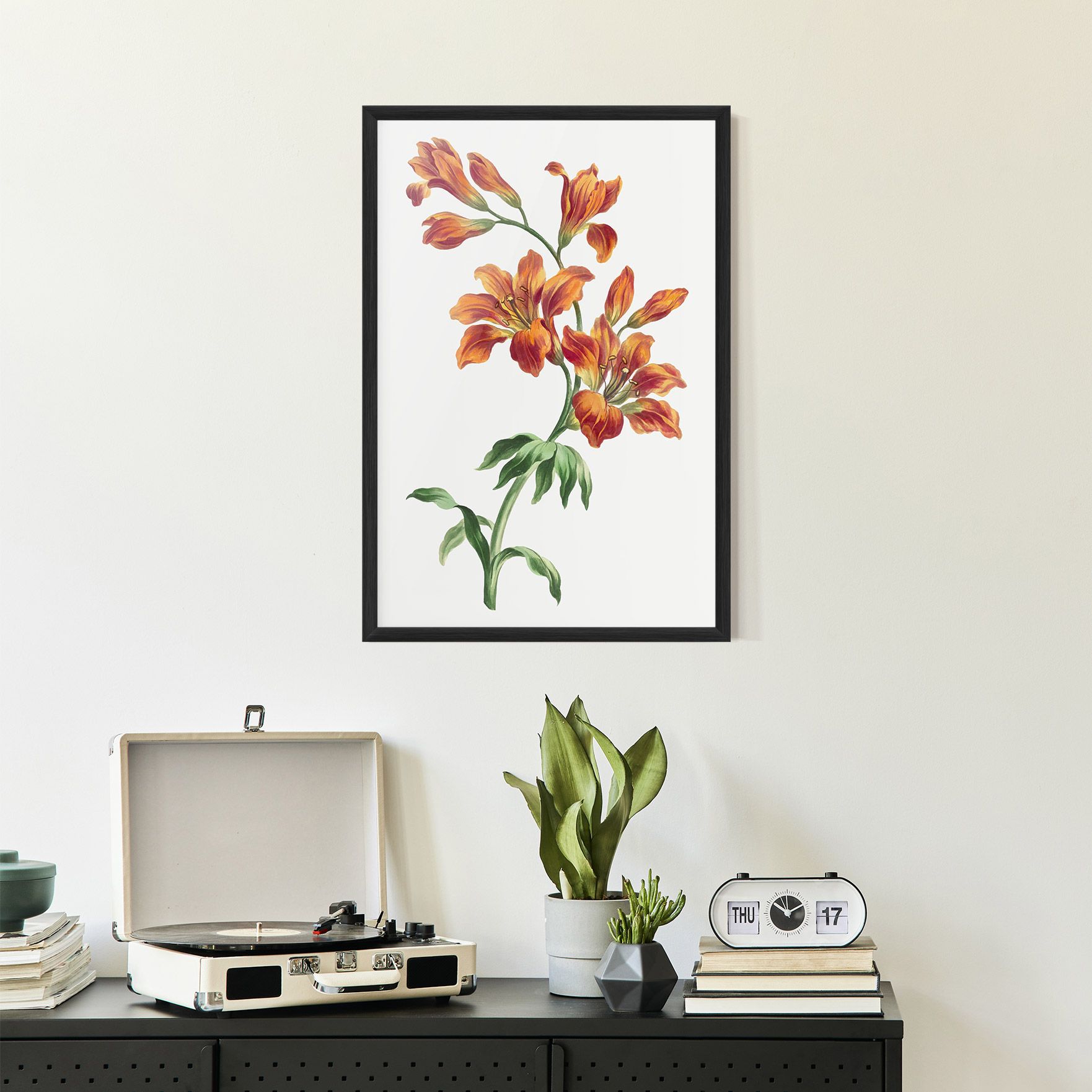 Orange Painted Lily mockup 2