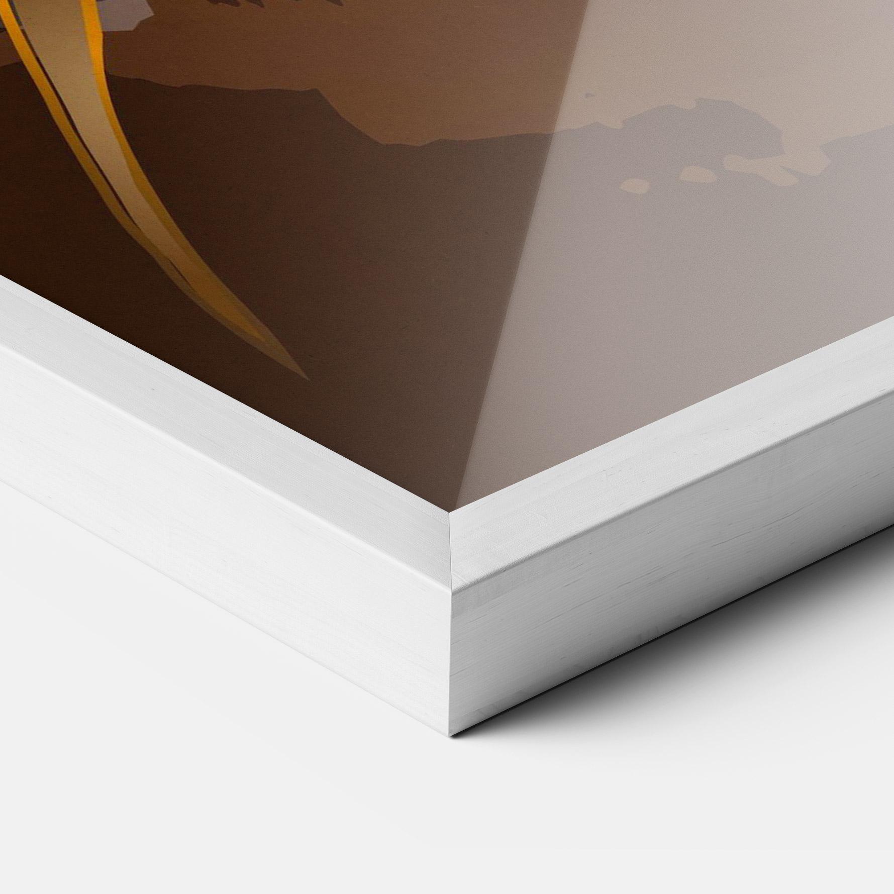 Poster Înrămat Gold Brown Lily mockup 3