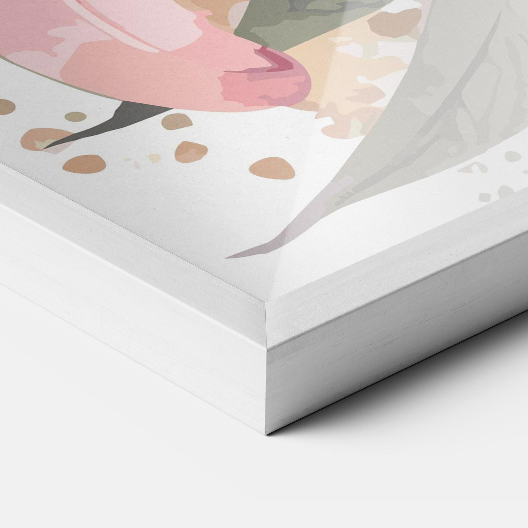 Poster Înrămat Light Pink Lily Art mockup 3