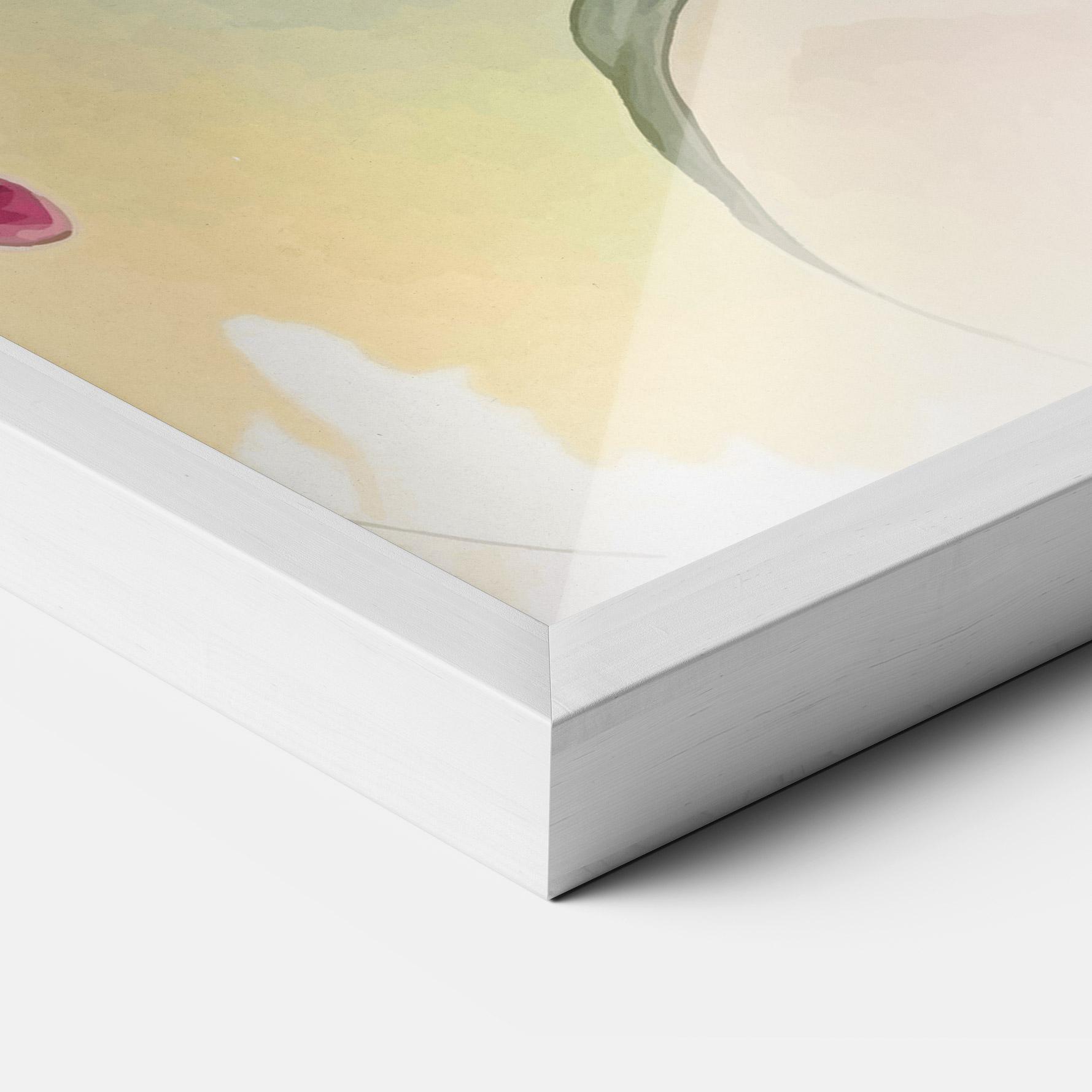 Poster Înrămat Pink Orange Lily mockup 3