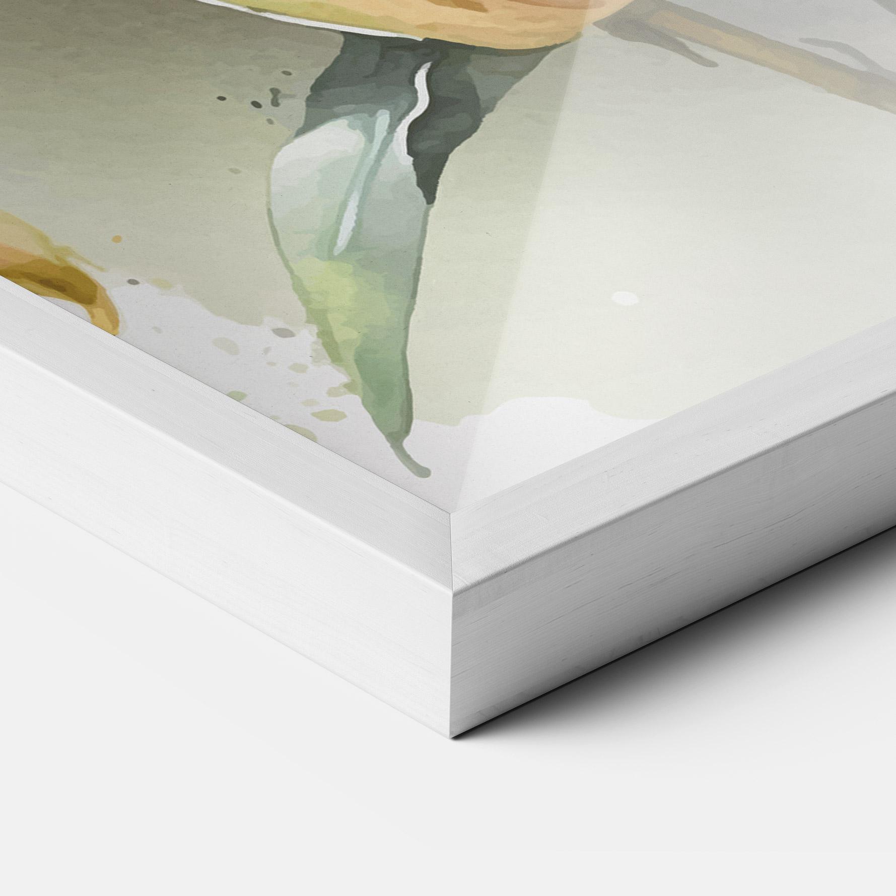 Poster Înrămat White Orange Lily mockup 3