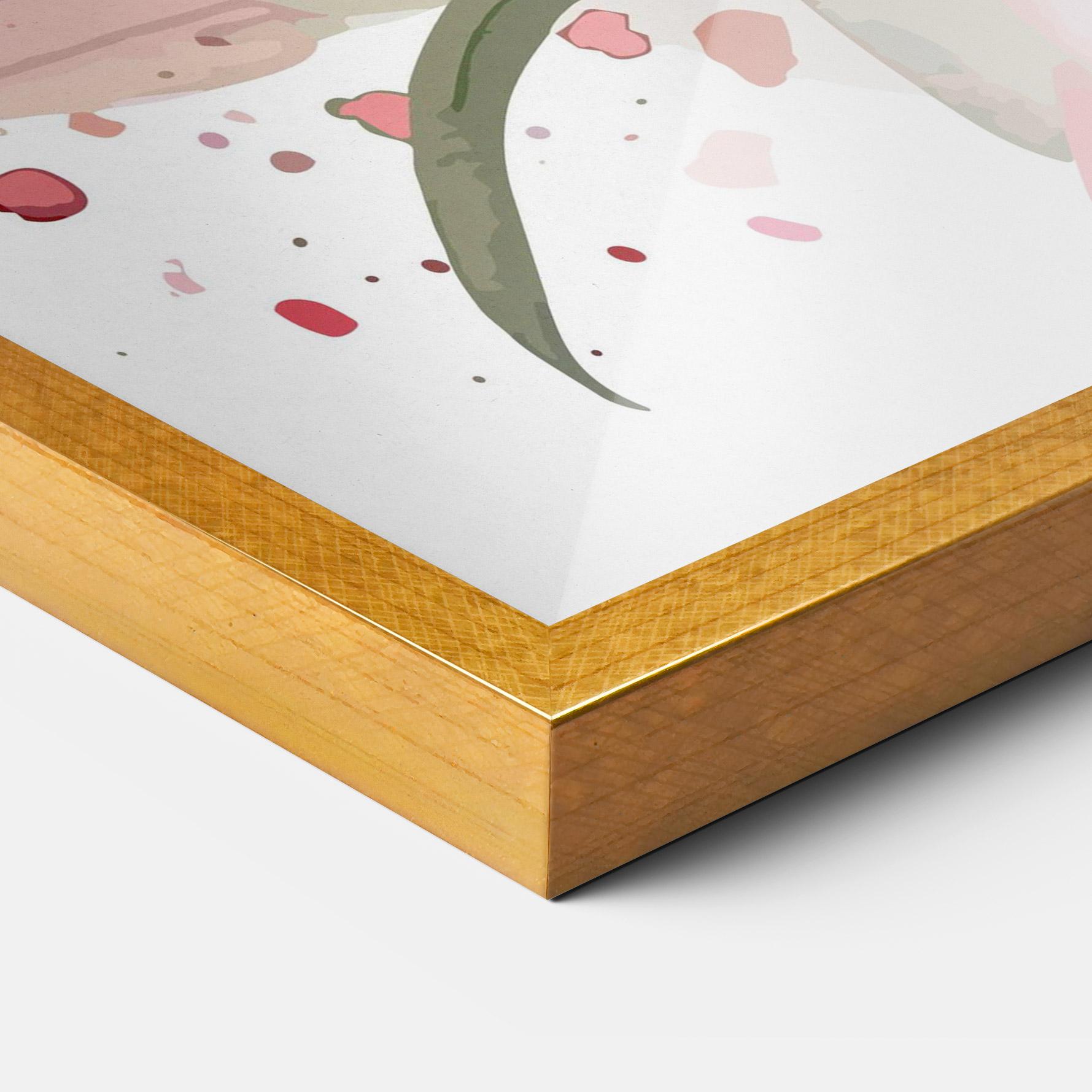 Poster Înrămat Beautiful Pink Lily mockup 3