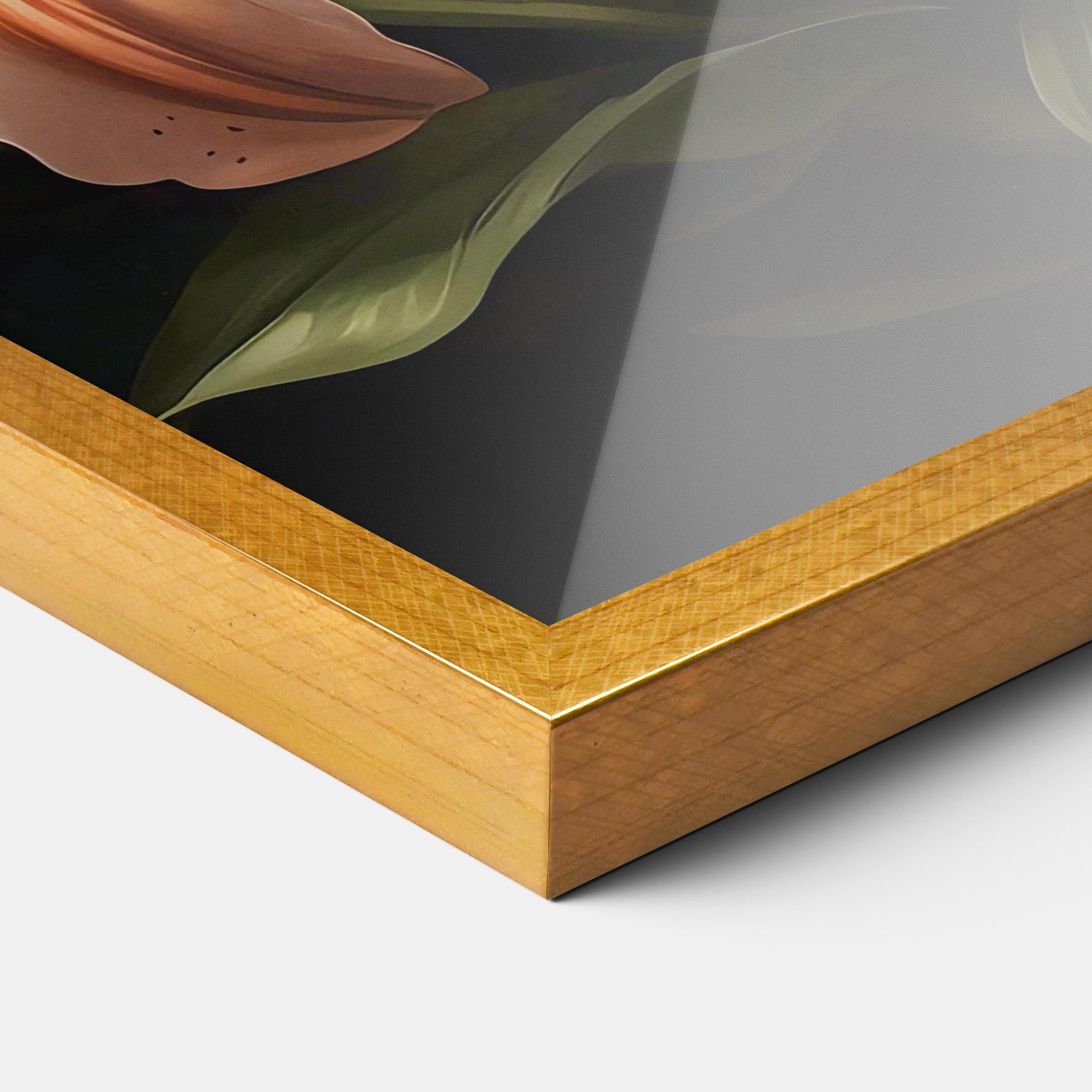 Poster Înrămat Light Orange Lily mockup 3